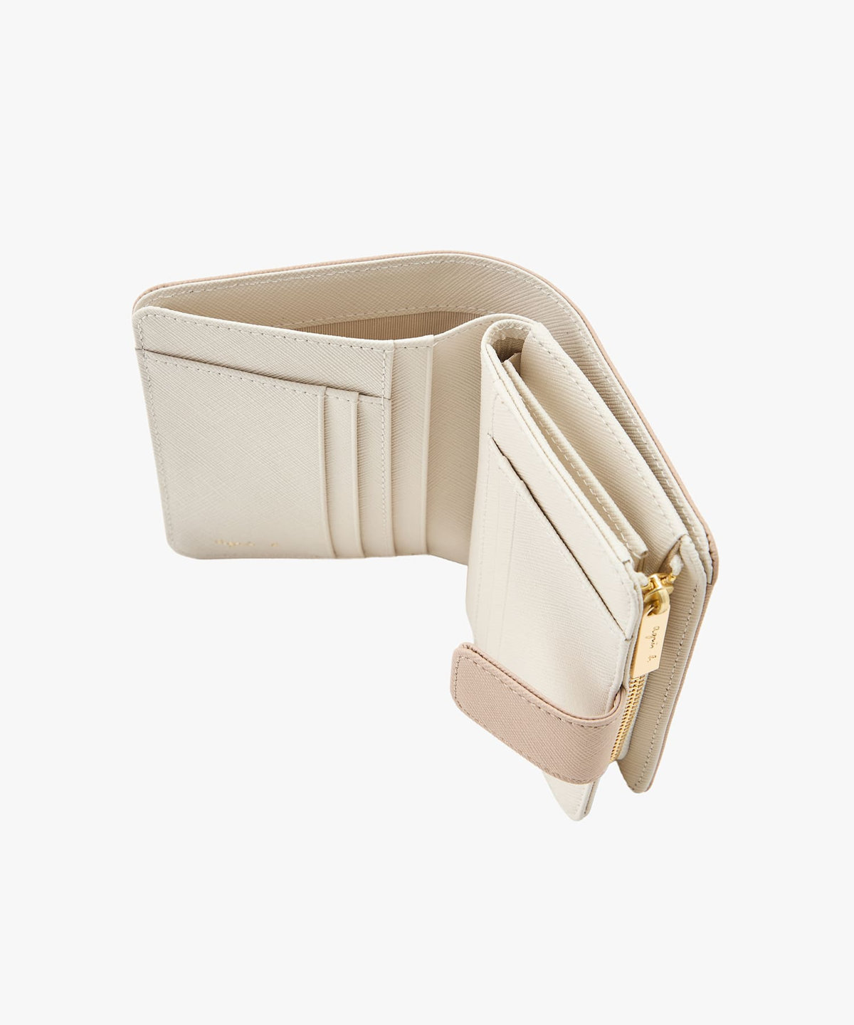 VOYAGE ウィメンズ バッグ＆ウォレット レザー 二つ折り ウォレット "Erika" QAW05-11 ベージュ系その他
