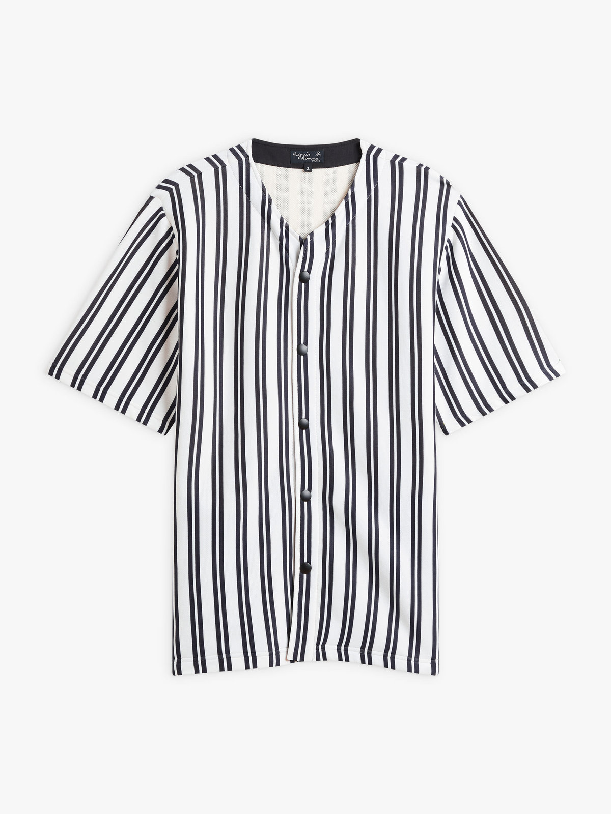 HOMME メンズ 【Outlet】M439 CHEMISE ベースボール シャツ ブラック