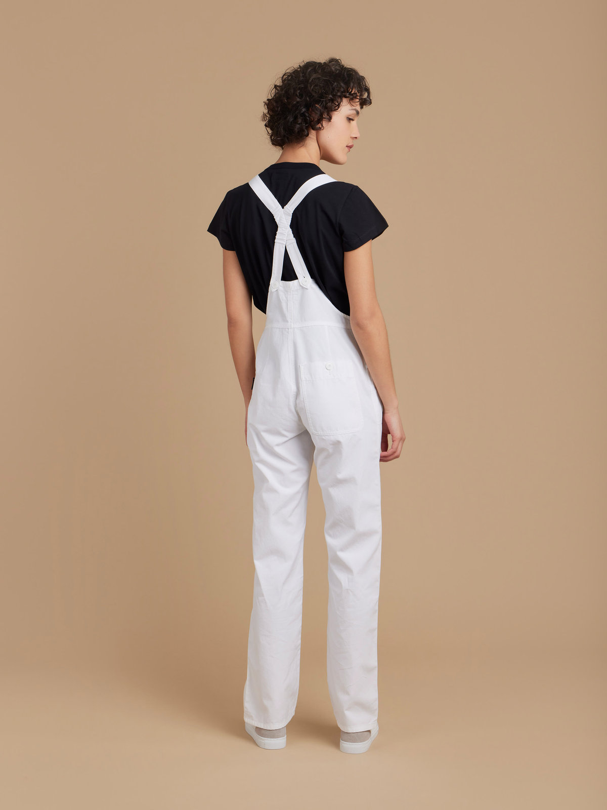 FEMME ウィメンズ コットン サロペット "Rue du Jour" ホワイト