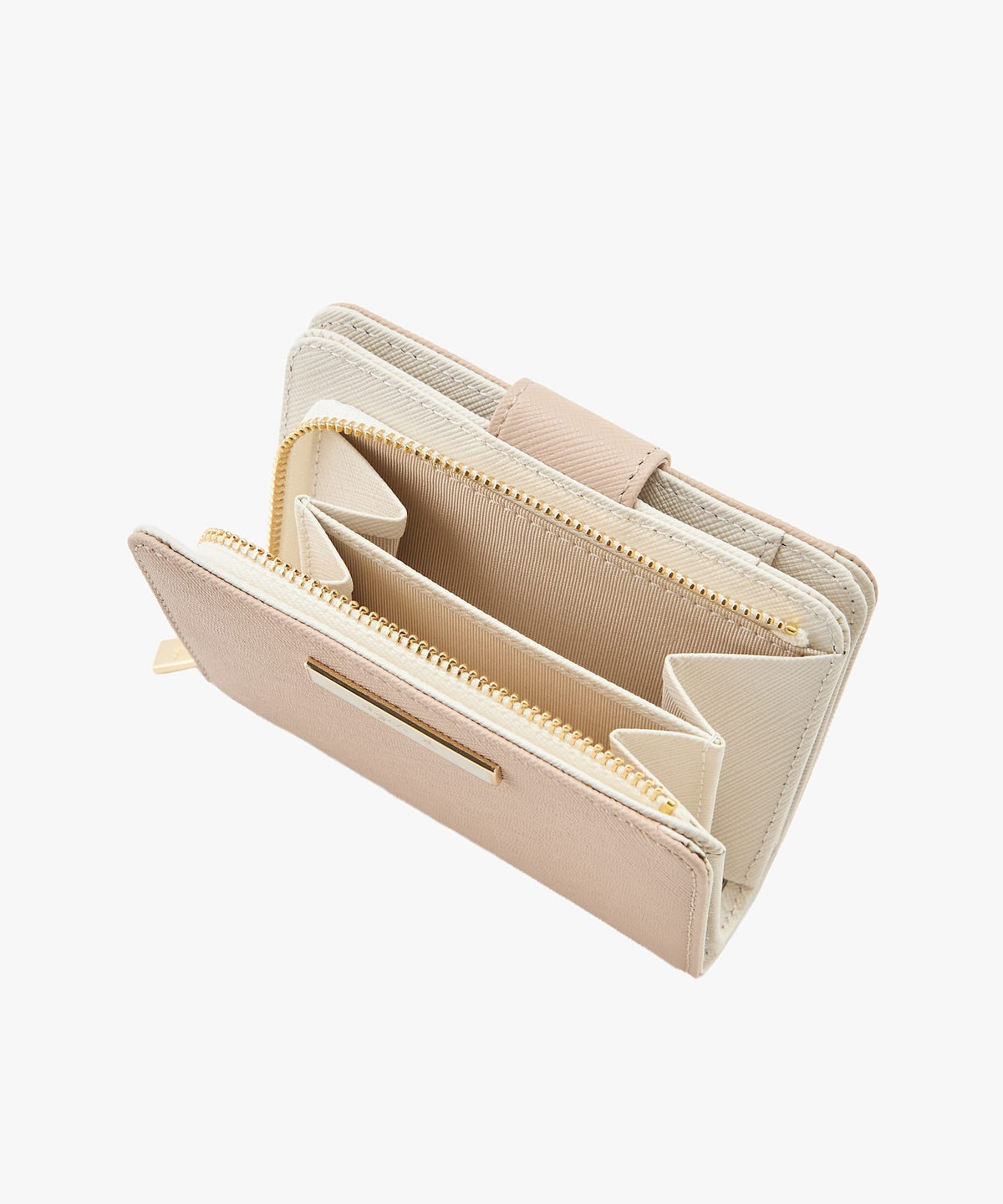 VOYAGE ウィメンズ バッグ＆ウォレット レザー 二つ折り ウォレット "Erika" QAW05-11 ベージュ系その他