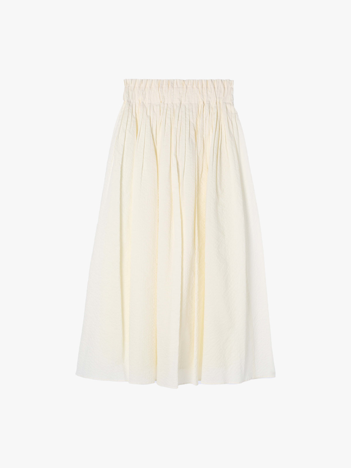 To b. by agnès b. 【Outlet】ポコポココットンスカート ホワイト