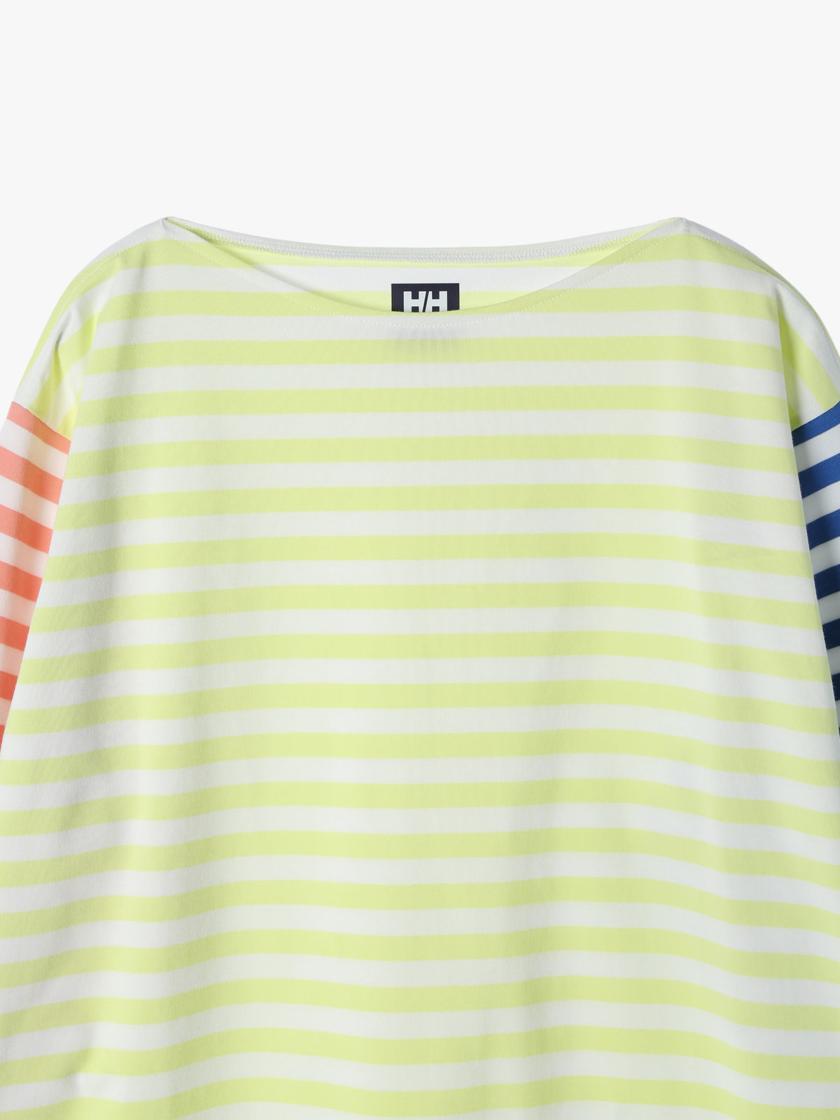 FEMME ウィメンズ 【Outlet】agnes b. x HELLY HANSEN ロングスリーブマリンボーダーティー（ユニセックス） イエロー系その他