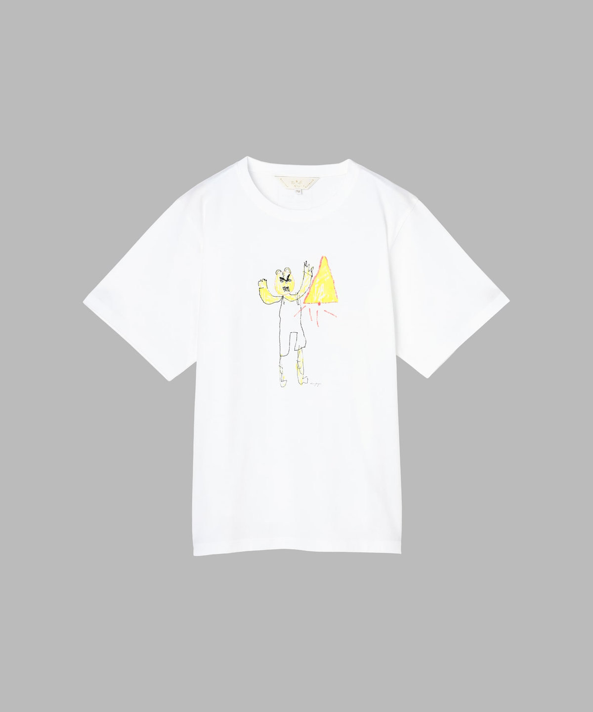 To b. by agnès b. Tiger T オーガニックコットン 半袖 アーティストTシャツ ホワイト