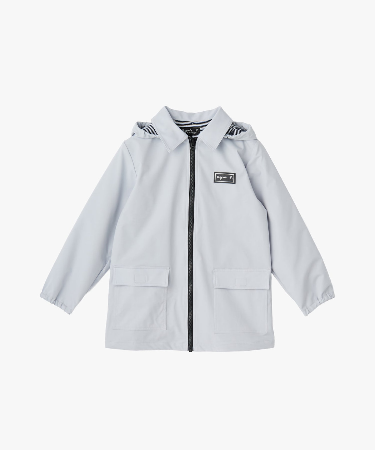 ENFANT ユニセックス キッズ 長袖 レインパーカー グレー
