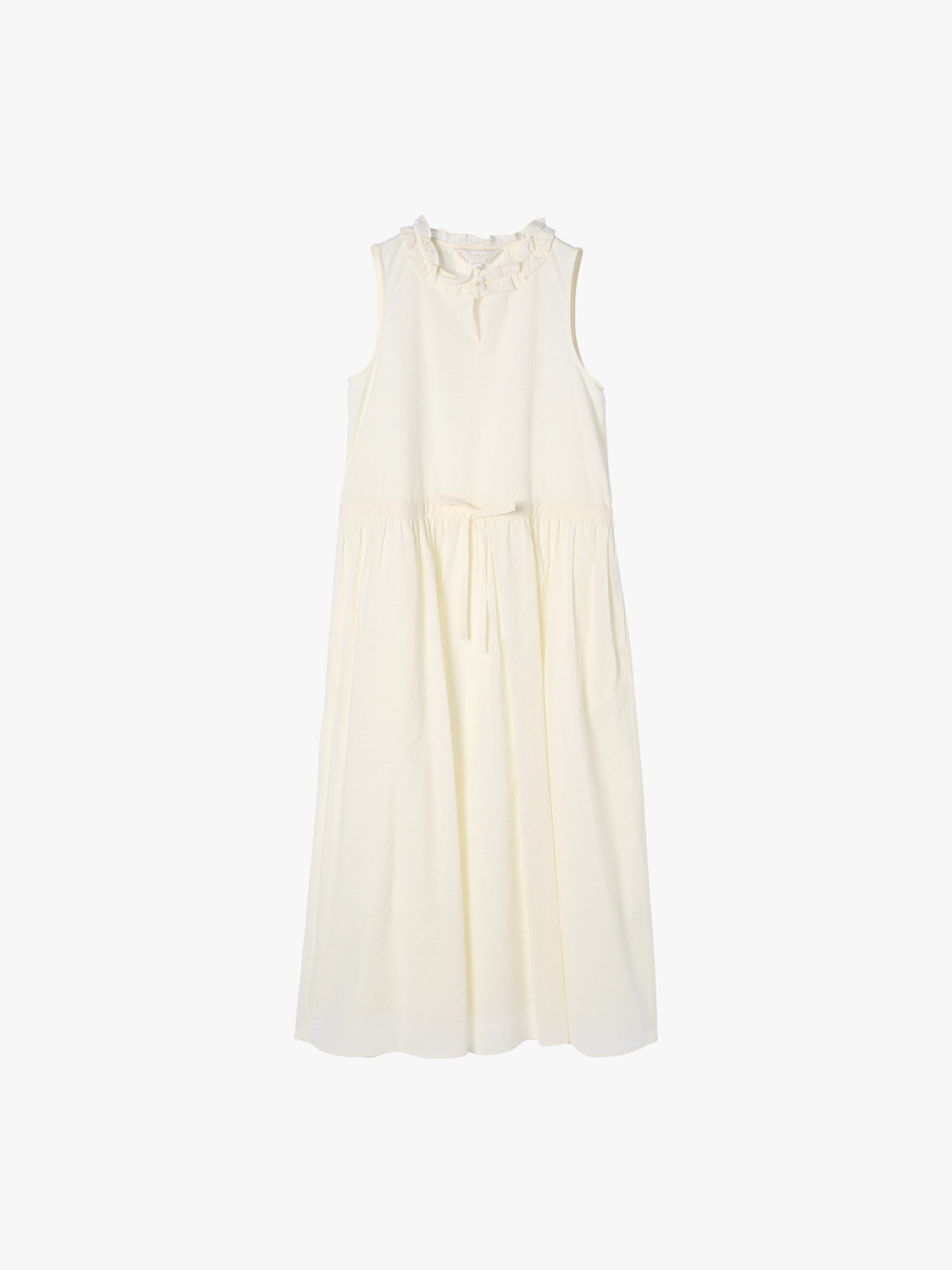 To b. by agnès b. 【Outlet】ポコポココットンドレス ホワイト