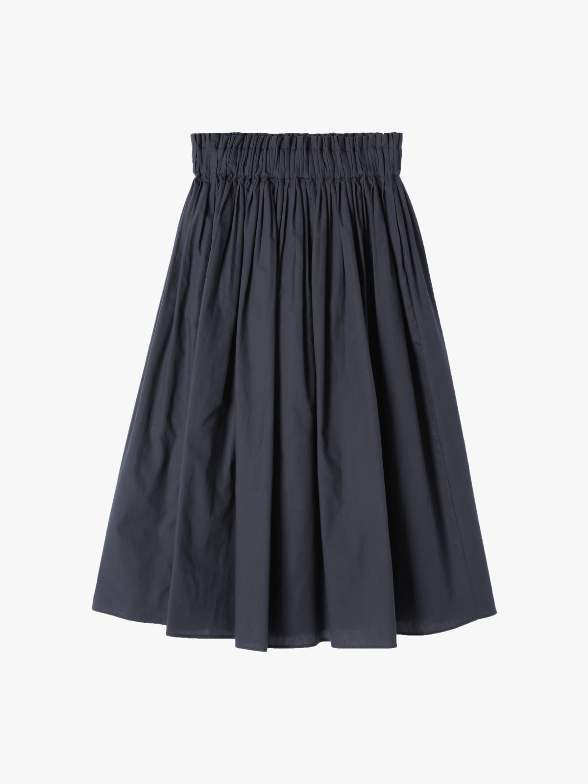 To b. by agnès b. 【Outlet】タックミディスカート チャコールグレー