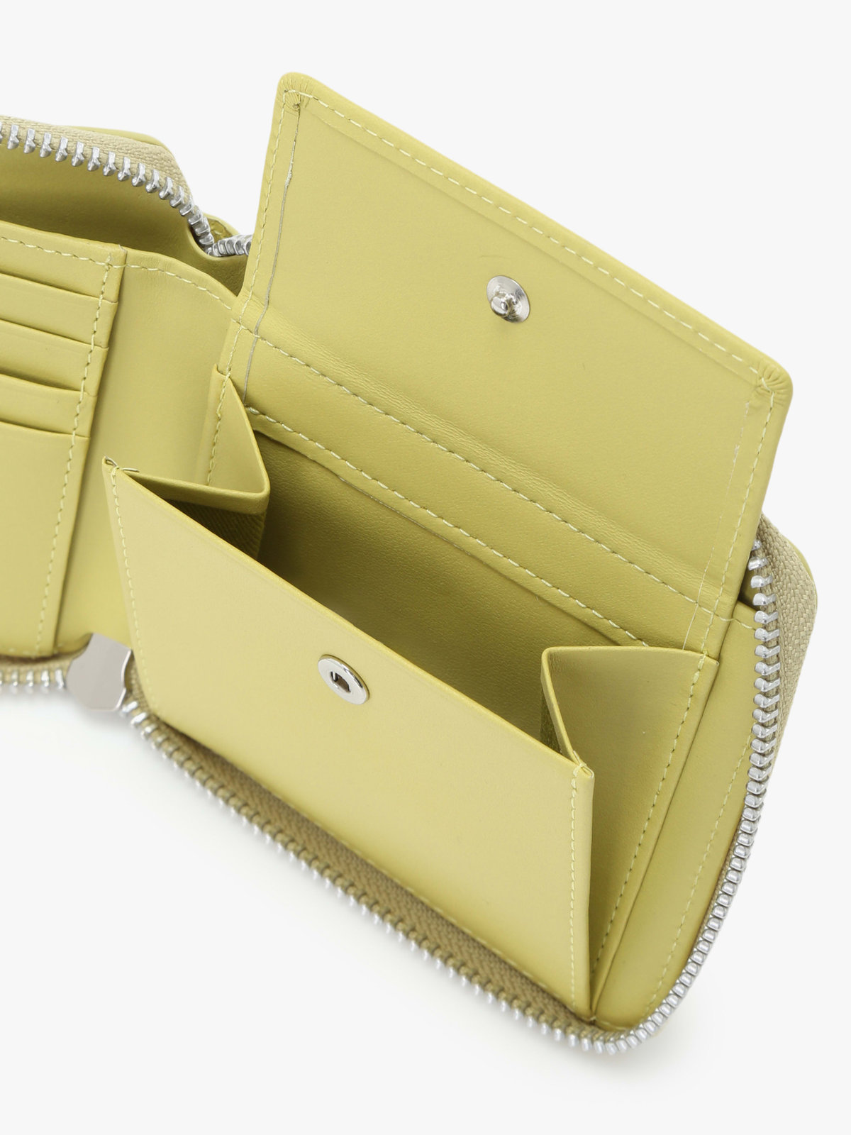 VOYAGE メンズ バッグ＆ウォレット 【Outlet】レザー ラウンドジップ 二つ折り ウォレット"Yvon" ZAH04-01 グリーン系その他