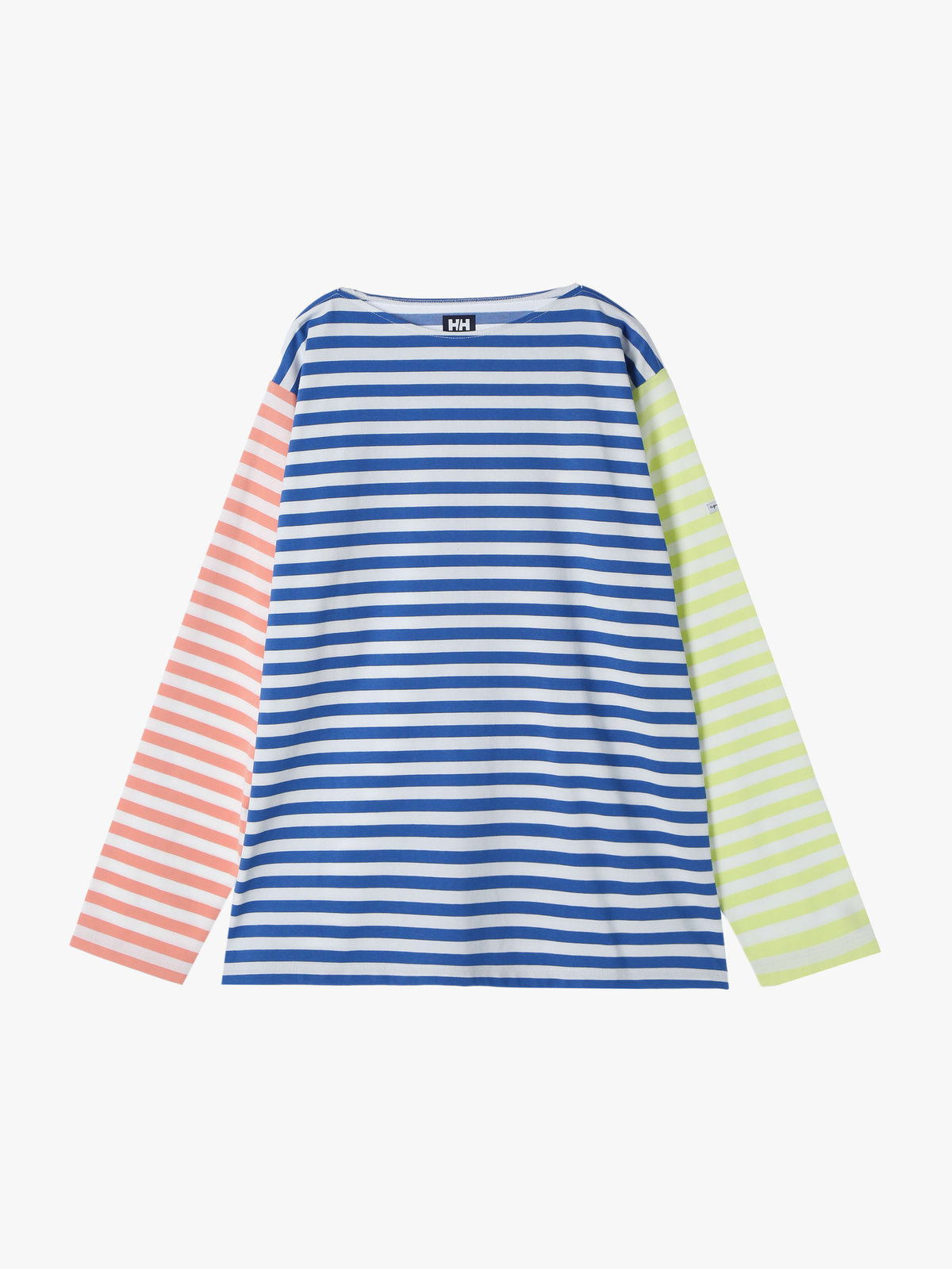 FEMME ウィメンズ 【Outlet】agnes b. x HELLY HANSEN ロングスリーブマリンボーダーティー（ユニセックス） ブルー系その他