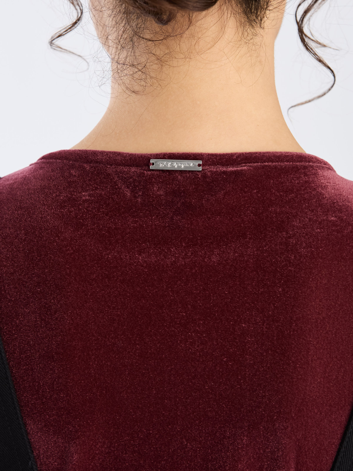 To b. by agnès b. 【Outlet】シアーベロアティーシャツ ボルドー