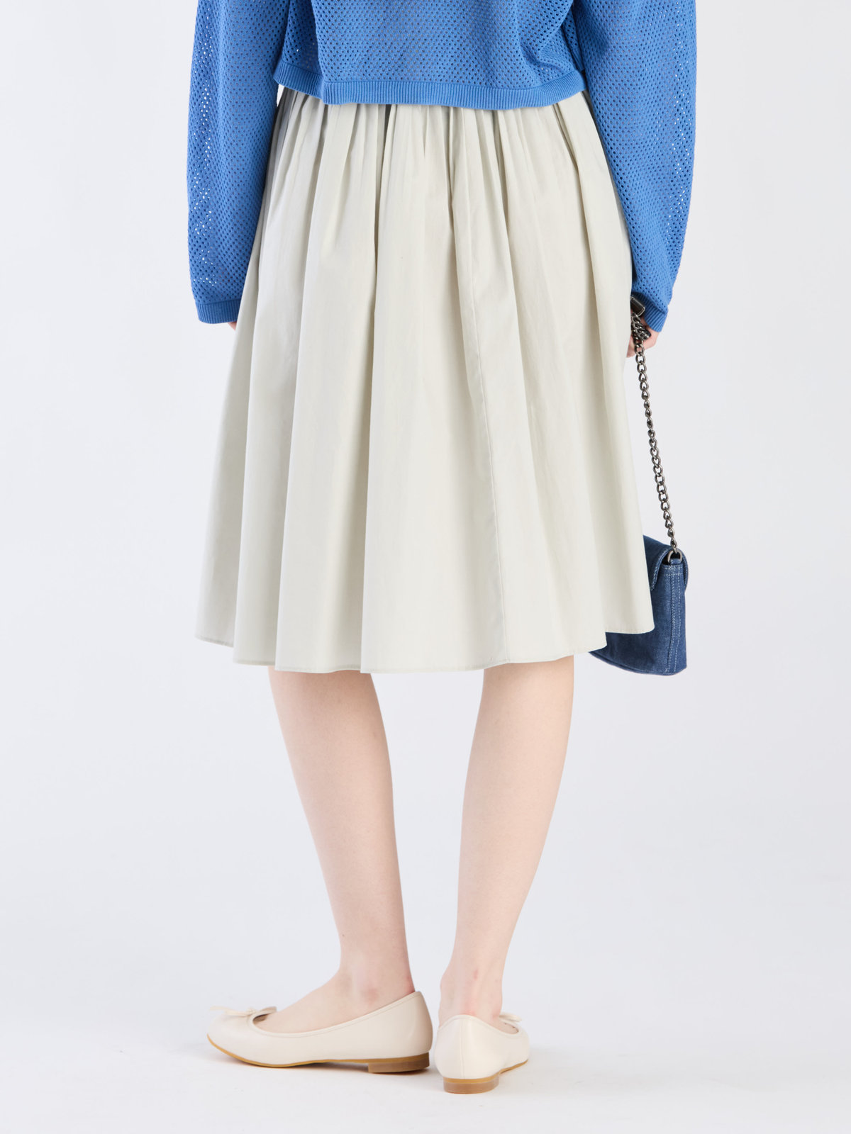 To b. by agnès b. 【Outlet】タックミディスカート グレー系その他