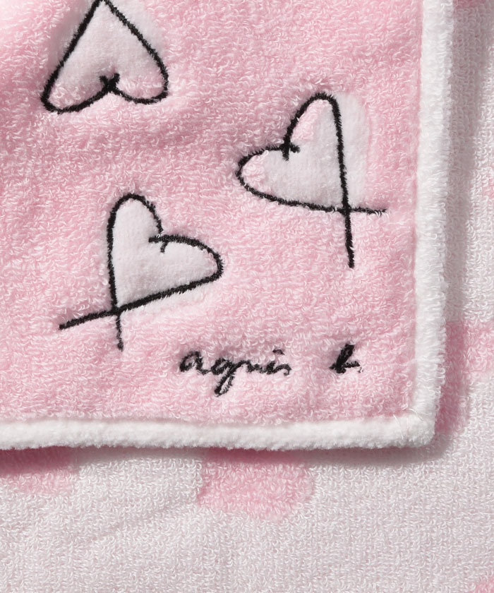FEMME ウィメンズ ロゴ ハート ハンドタオル ピンク