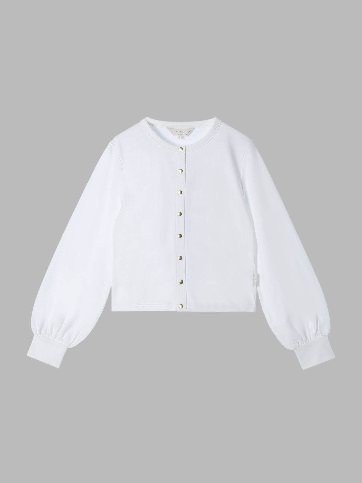 To b. by agnès b. トラディショナルプリティカーディガン ホワイト