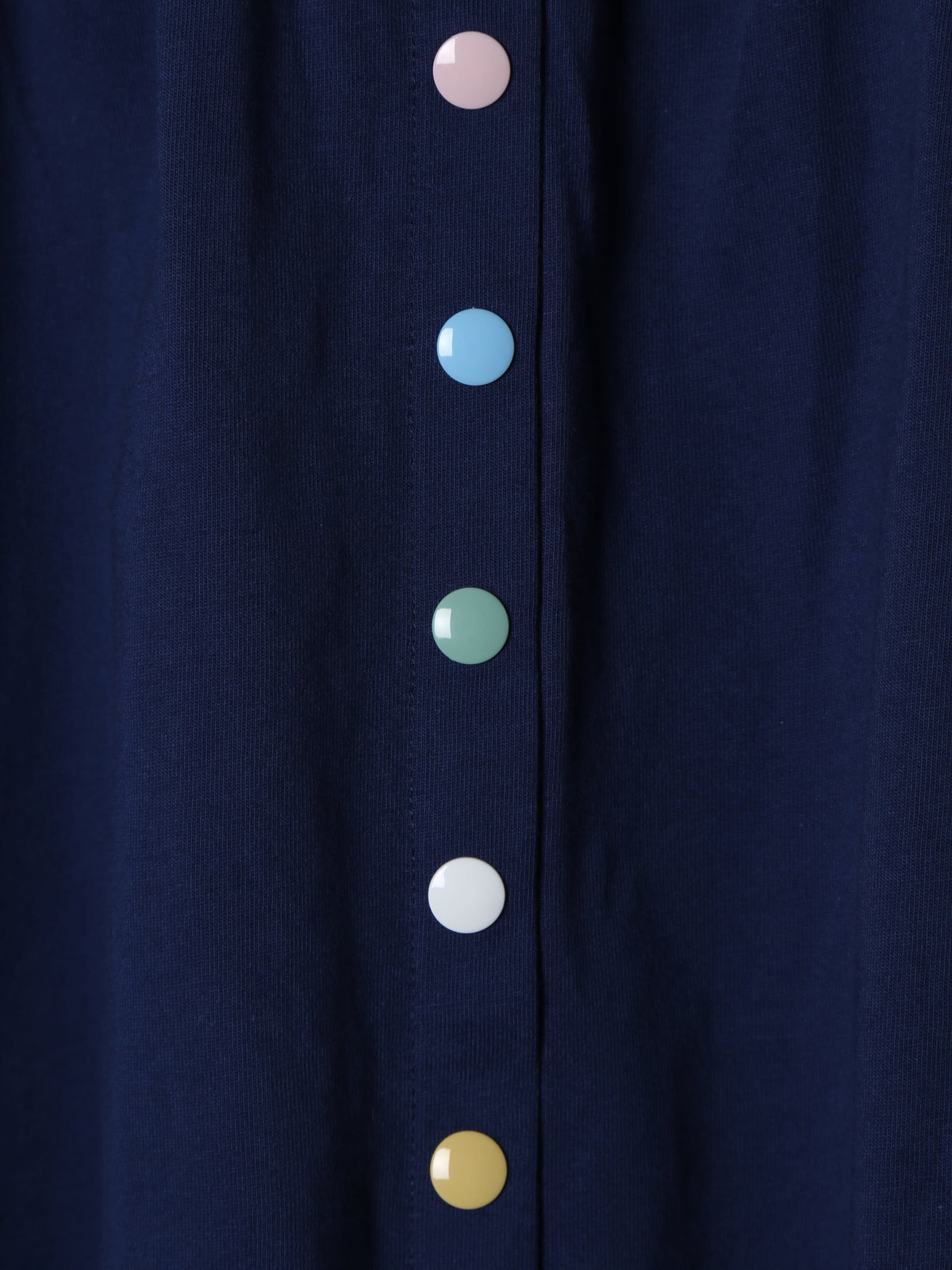 ENFANT ガールズ キッズ マルチカラー コットン ミディアム スカート ネイビー