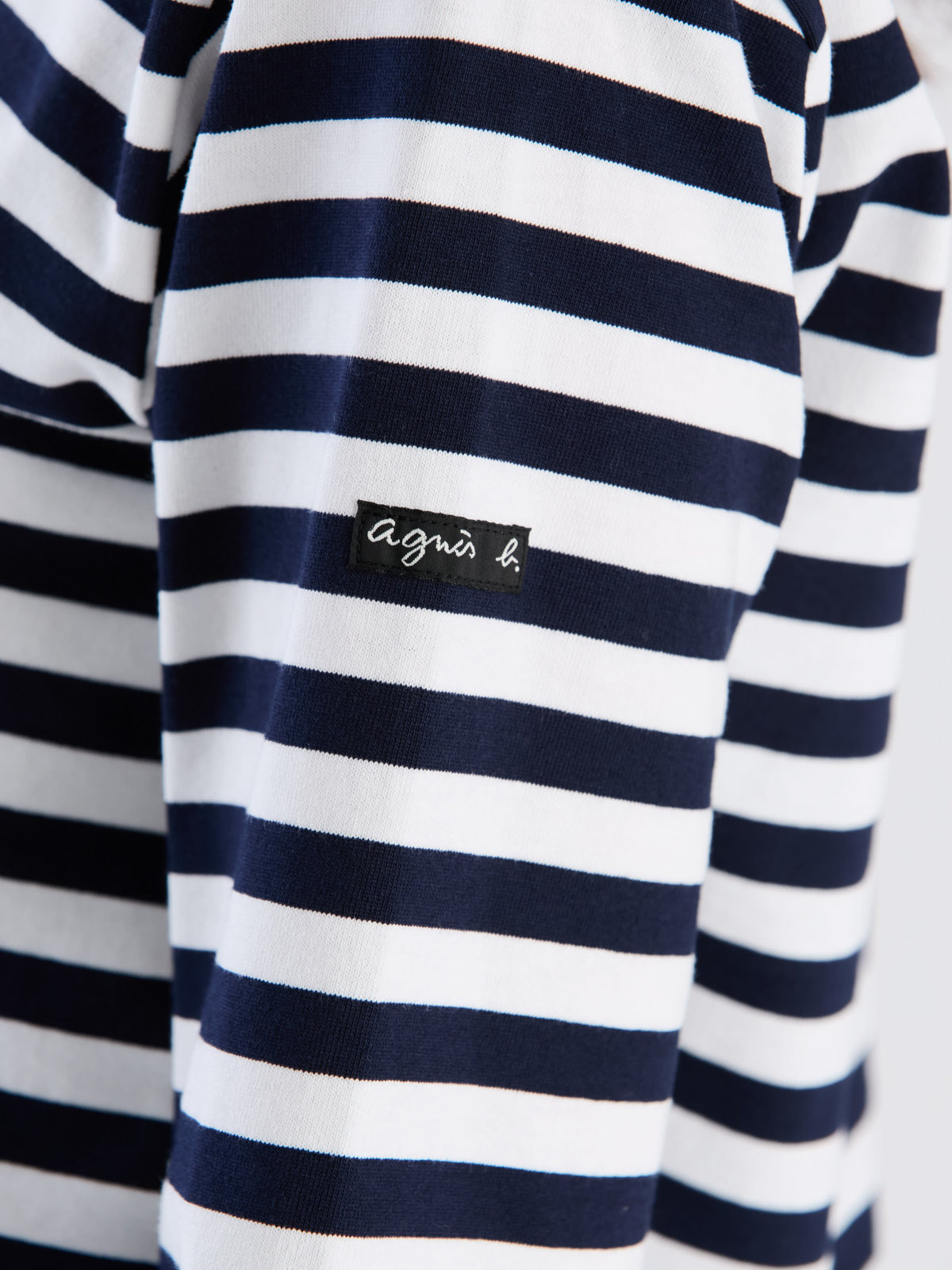 FEMME ウィメンズ 細ボーダー コットン 長袖 Tシャツ "Biotop" オレンジ系その他