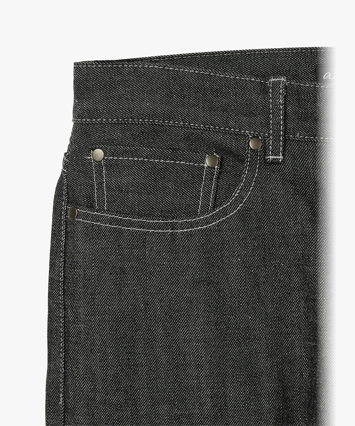 HOMME メンズ メンズ セルビッジデニムパンツ "#1 Slim" ブラック