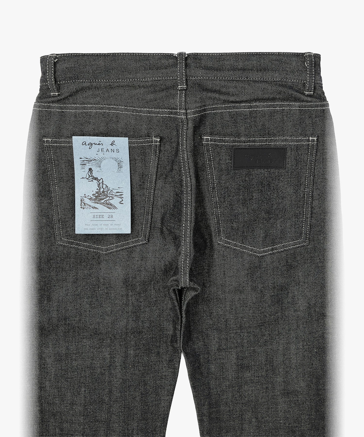 HOMME メンズ メンズ セルビッジデニムパンツ "#1 Slim" ブラック