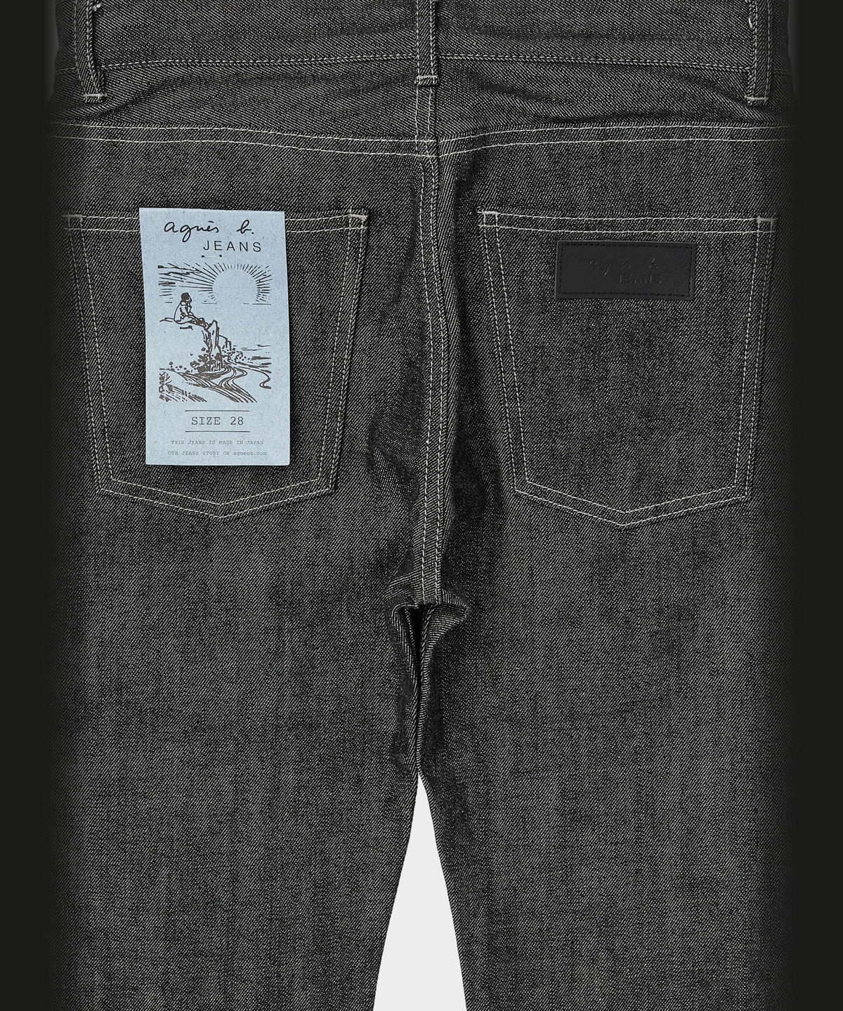 HOMME メンズ メンズ セルビッジデニムパンツ "#1 Slim" ブラック