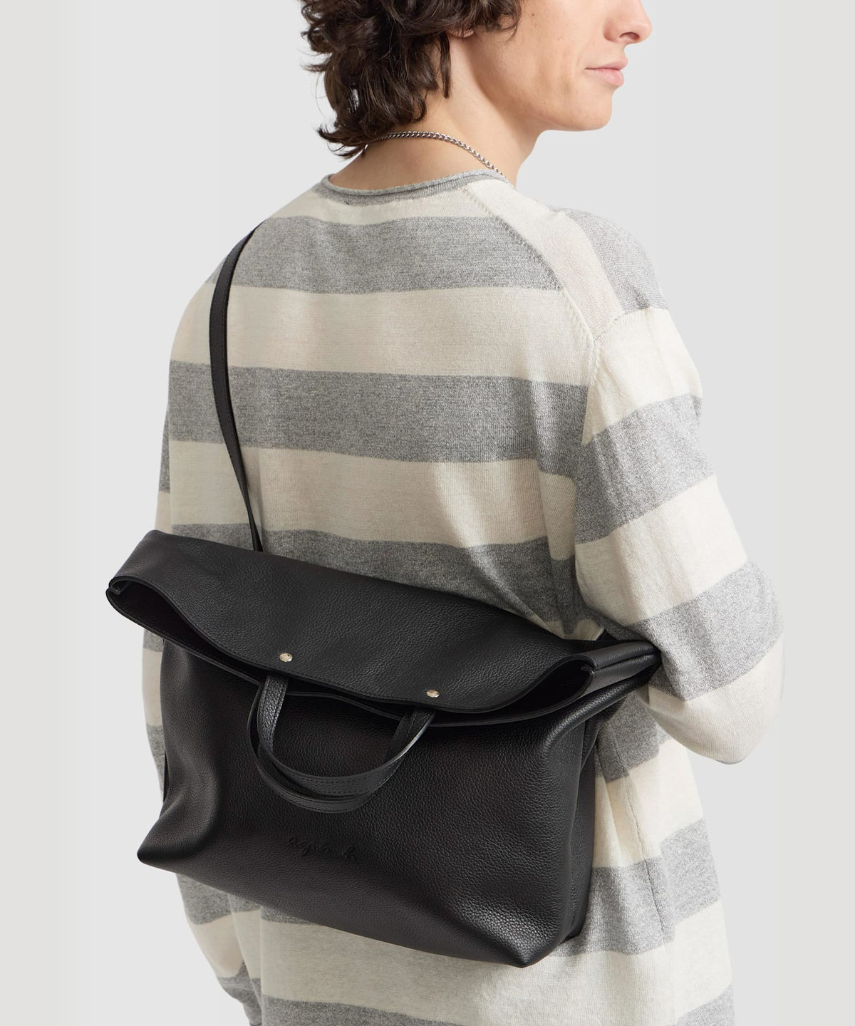FEMME ウィメンズ レザー トートバッグ "Alix" ブラック
