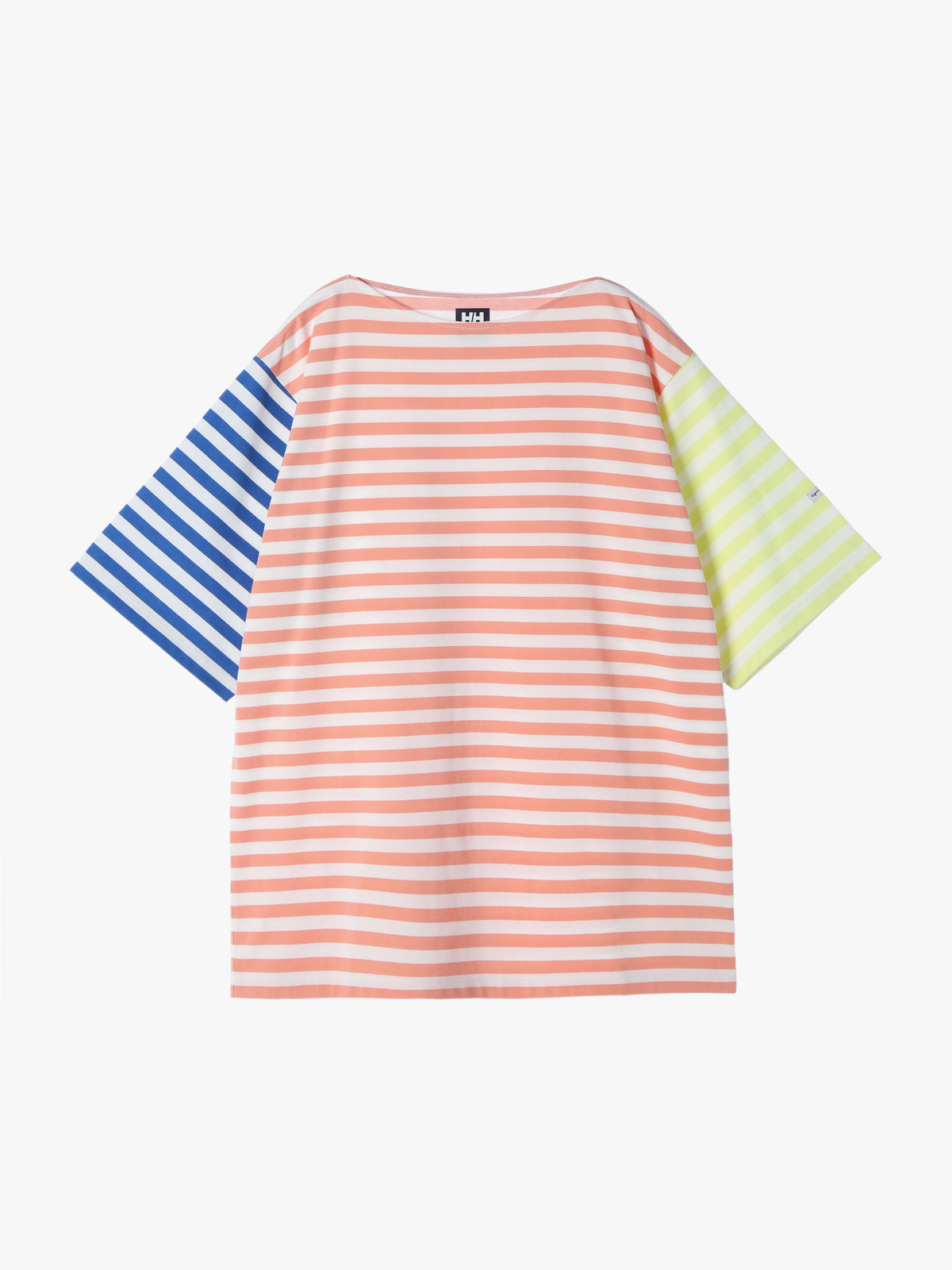 FEMME ウィメンズ 【Outlet】agnes b. x HELLY HANSEN ショートスリーブマリンボーダーティー（ユニセックス） オレンジ系その他