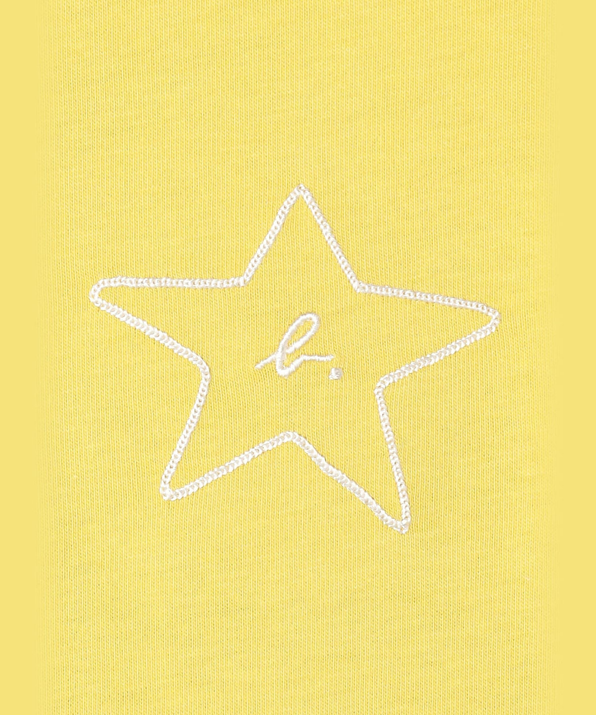 ENFANT ユニセックス キッズ "b." ロゴ スター コットン 半袖 Tシャツ "Domi" イエロー