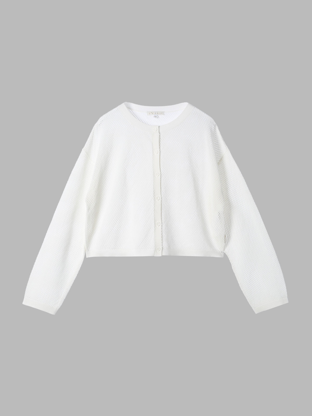 To b. by agnès b. 【Outlet】メッシュニットカーディガン ホワイト