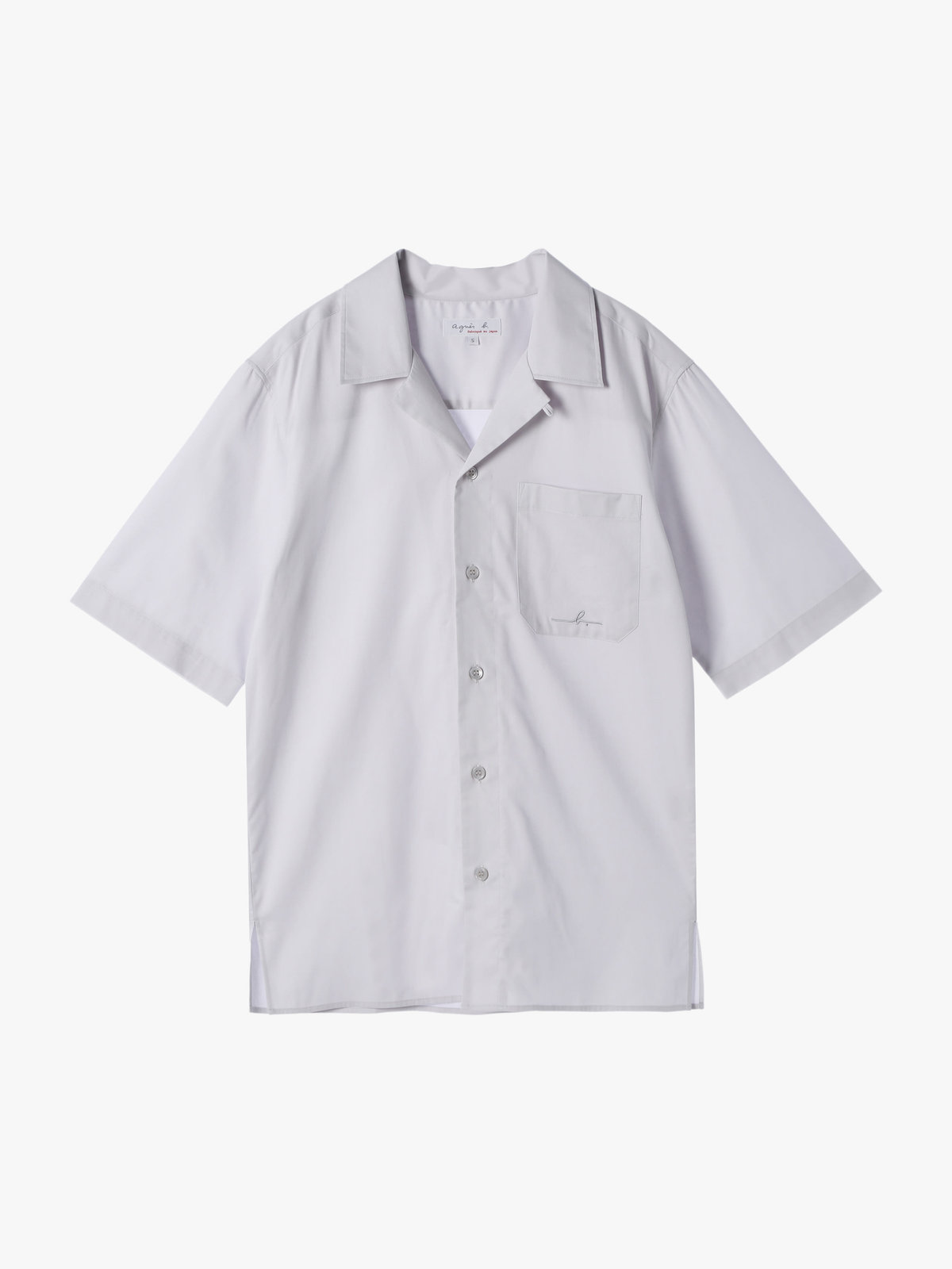 HOMME メンズ 【Outlet】メンズ ”Willie”ロゴ 刺繍 オープンカラー 半袖 シャツ ”Magnum” グレー系その他