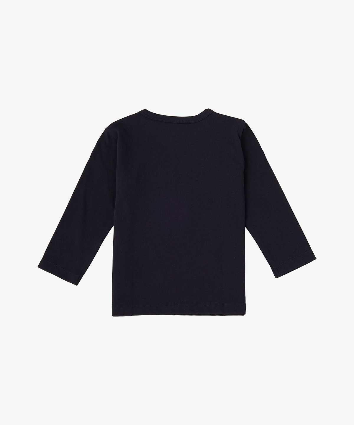 ENFANT ベビー ベビー "b." ロゴ コットン 長袖 Tシャツ "Etoile" ブラック