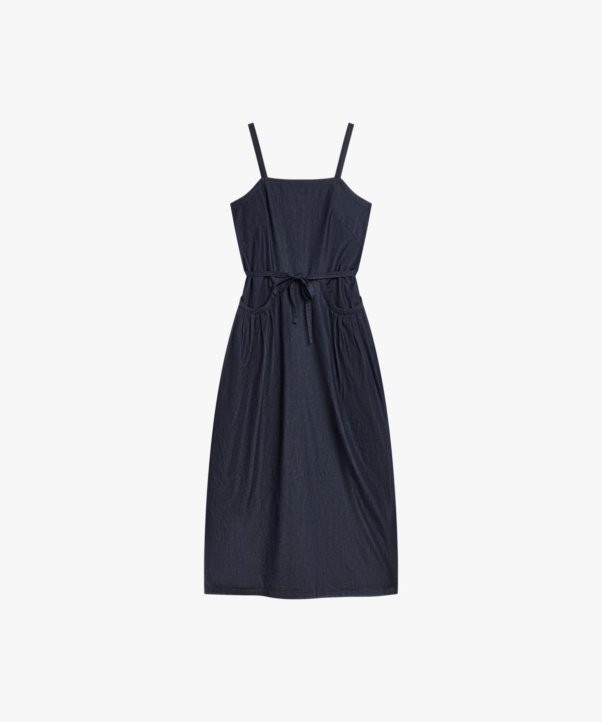 FEMME ウィメンズ デニム シャンブレー キャミソール ワンピース ネイビー