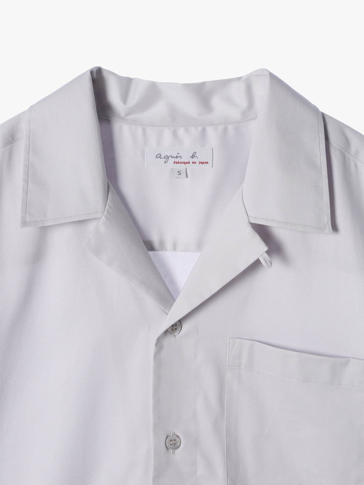 HOMME メンズ 【Outlet】メンズ ”Willie”ロゴ 刺繍 オープンカラー 半袖 シャツ ”Magnum” グレー系その他