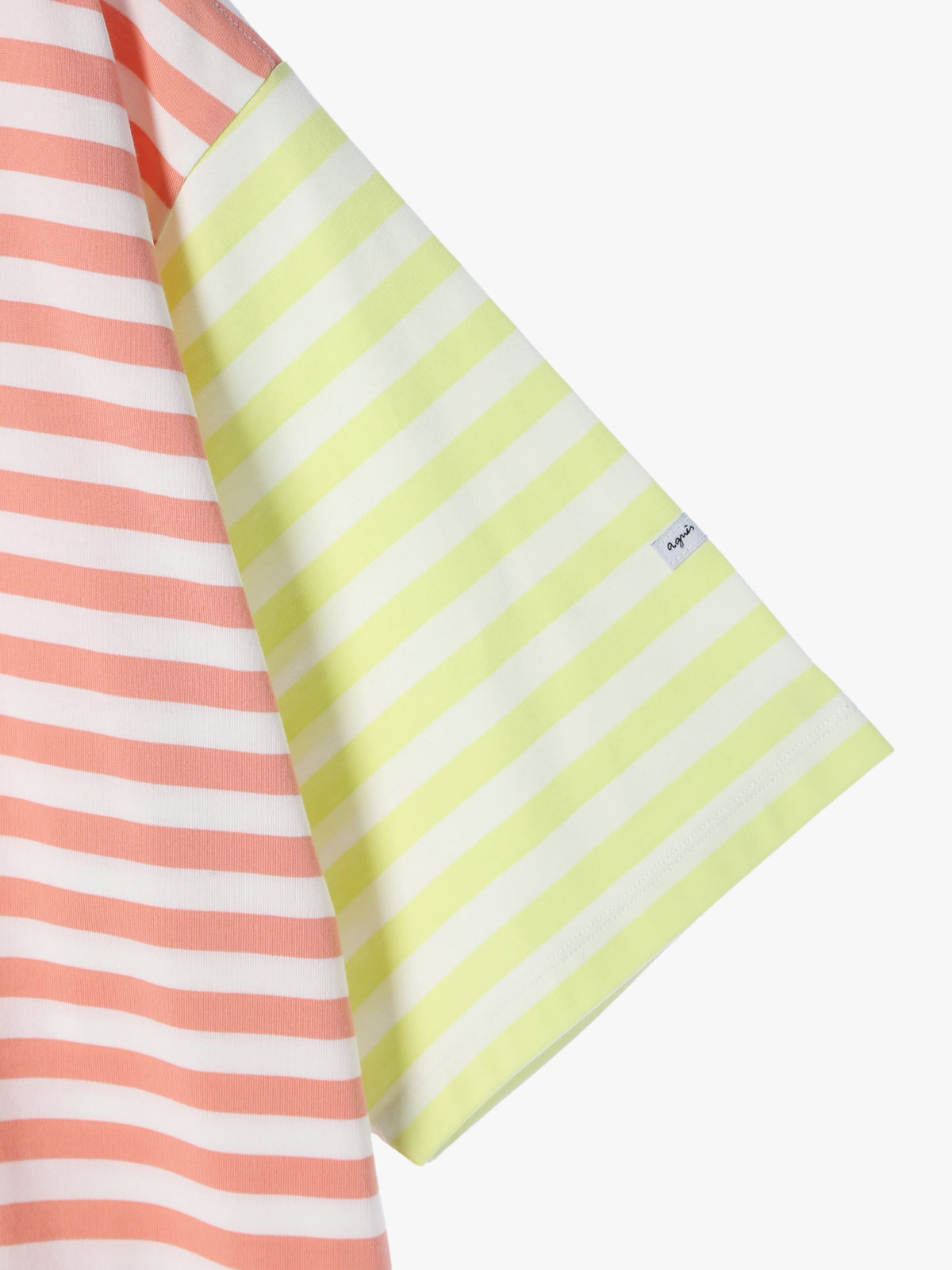 FEMME ウィメンズ 【Outlet】agnes b. x HELLY HANSEN ショートスリーブマリンボーダーティー（ユニセックス） オレンジ系その他