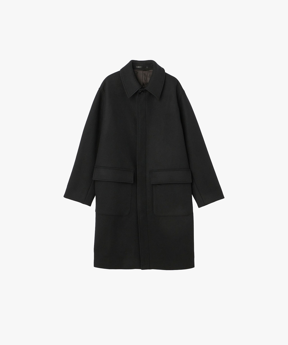 HOMME メンズ メンズ ウール ロング コート "Double" ブラック
