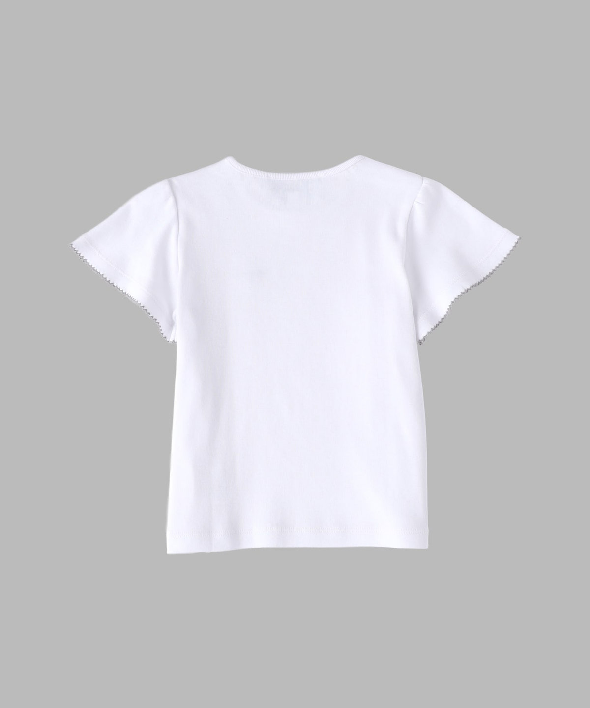 ENFANT ベビー ベビー ロゴ コットン 半袖 Tシャツ ホワイト