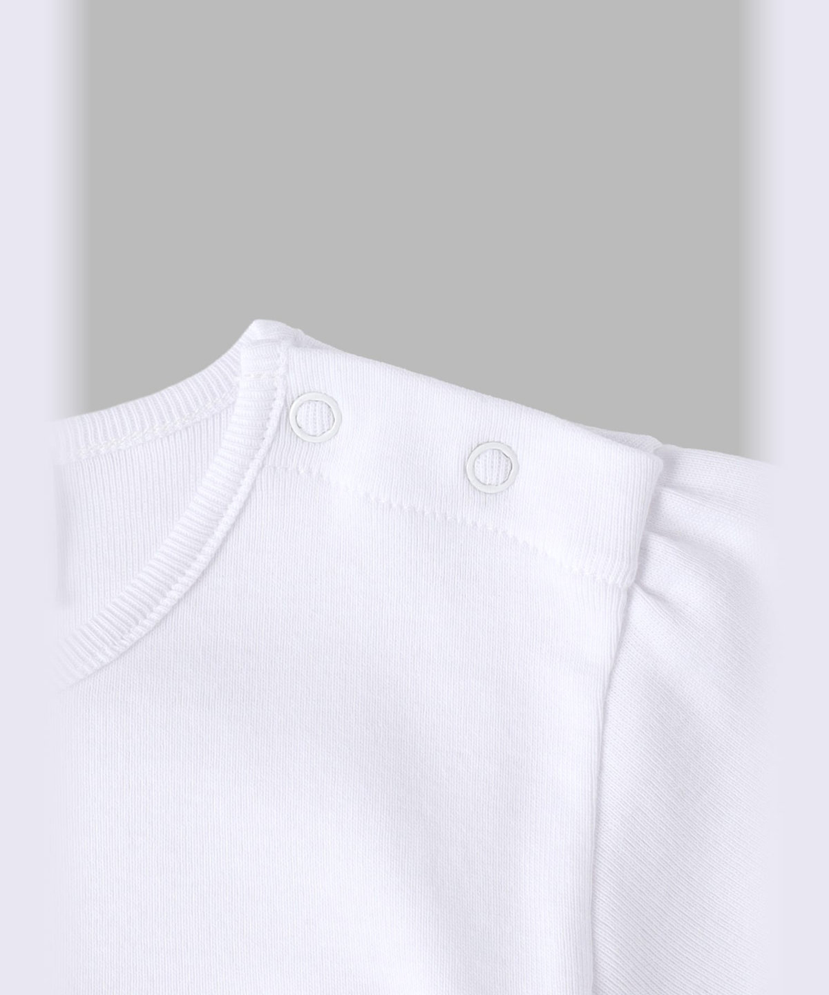 ENFANT ベビー ベビー ロゴ コットン 半袖 Tシャツ ホワイト