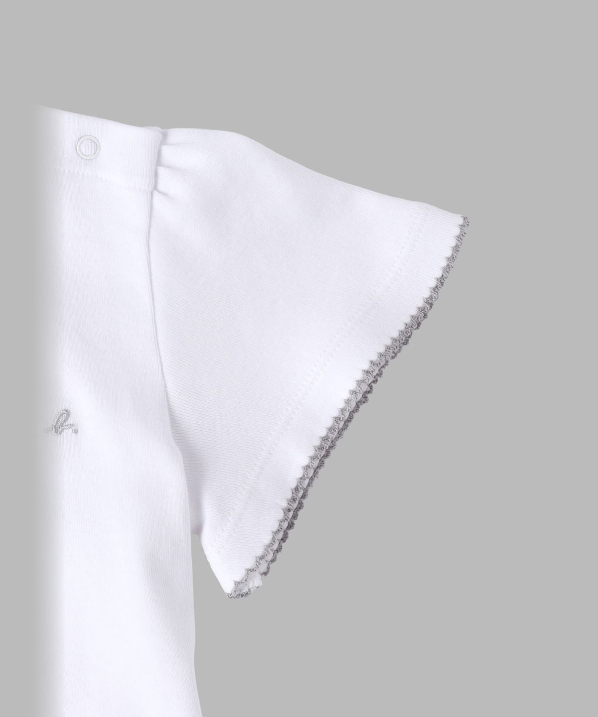 ENFANT ベビー ベビー ロゴ コットン 半袖 Tシャツ ホワイト