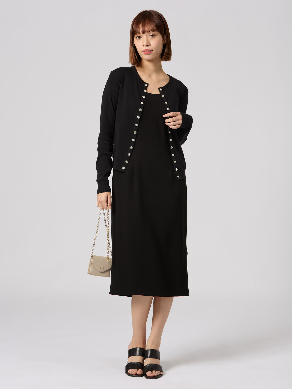 FEMME ウィメンズ 【Outlet】U700 ROBE ワンピース ブラック