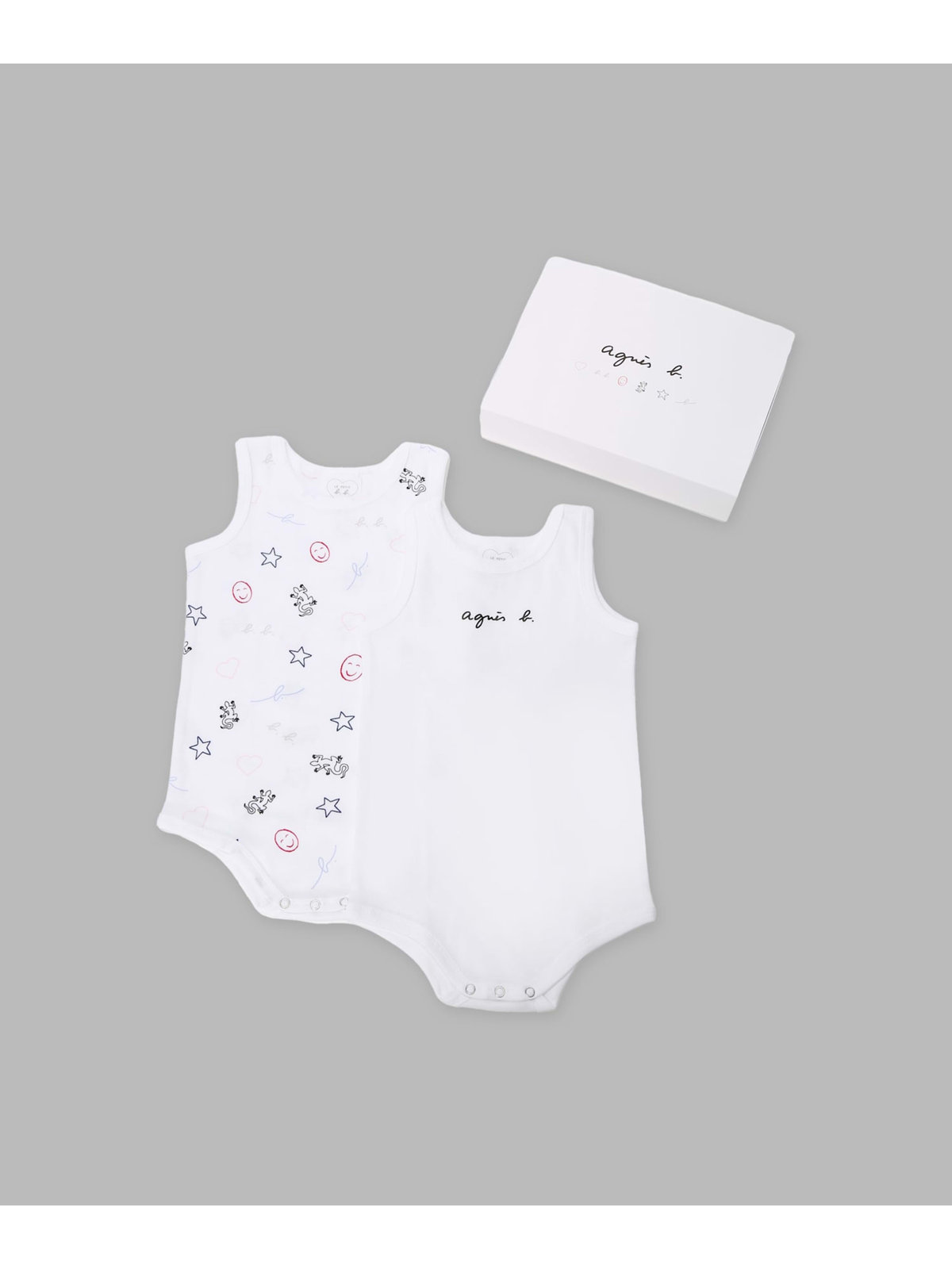 ENFANT ベビー WEB限定 ベビーギフトセット ノースリーブボディ・哺乳瓶 2点セット ホワイト