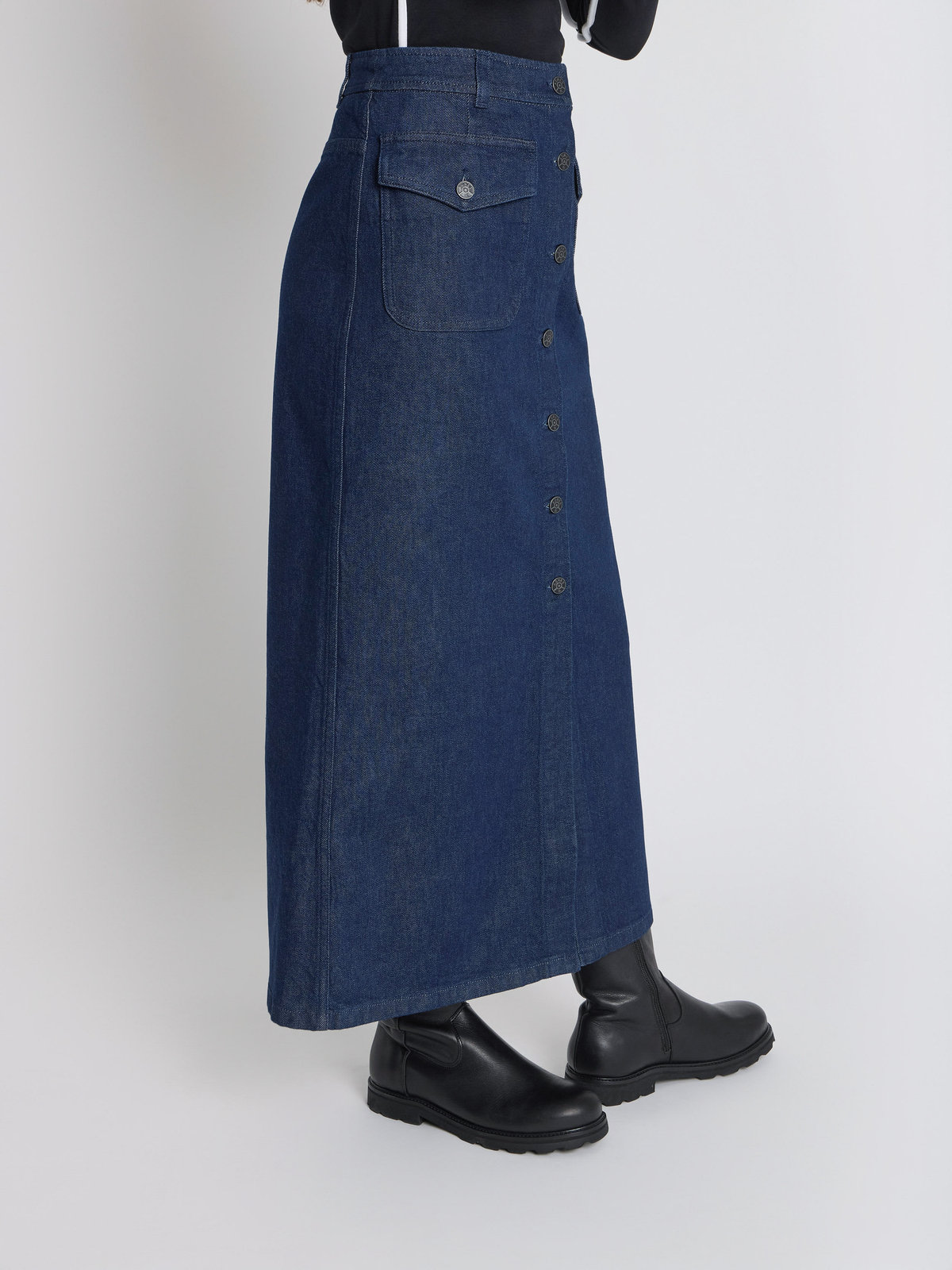 FEMME ウィメンズ デニム スカート ”Traction” ネイビー