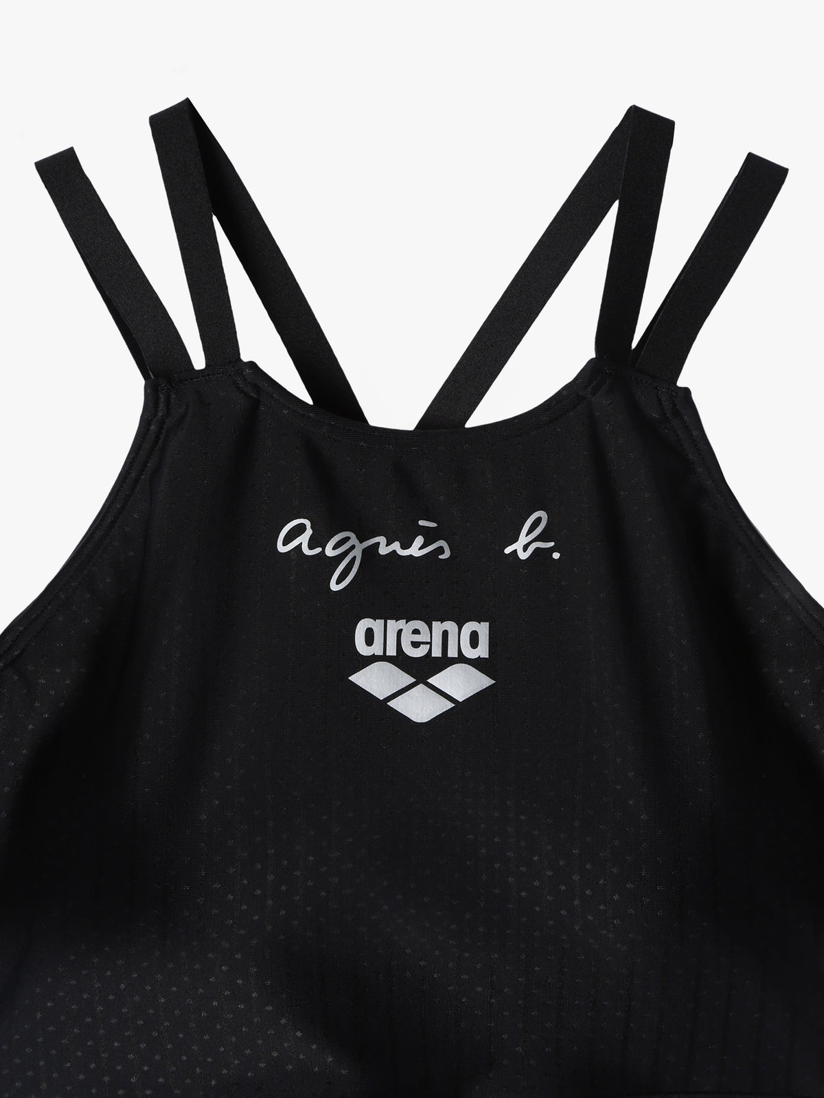 FEMME ウィメンズ agnes b. x arena セパレーツ ロングスパッツ スイムウェア ブラック