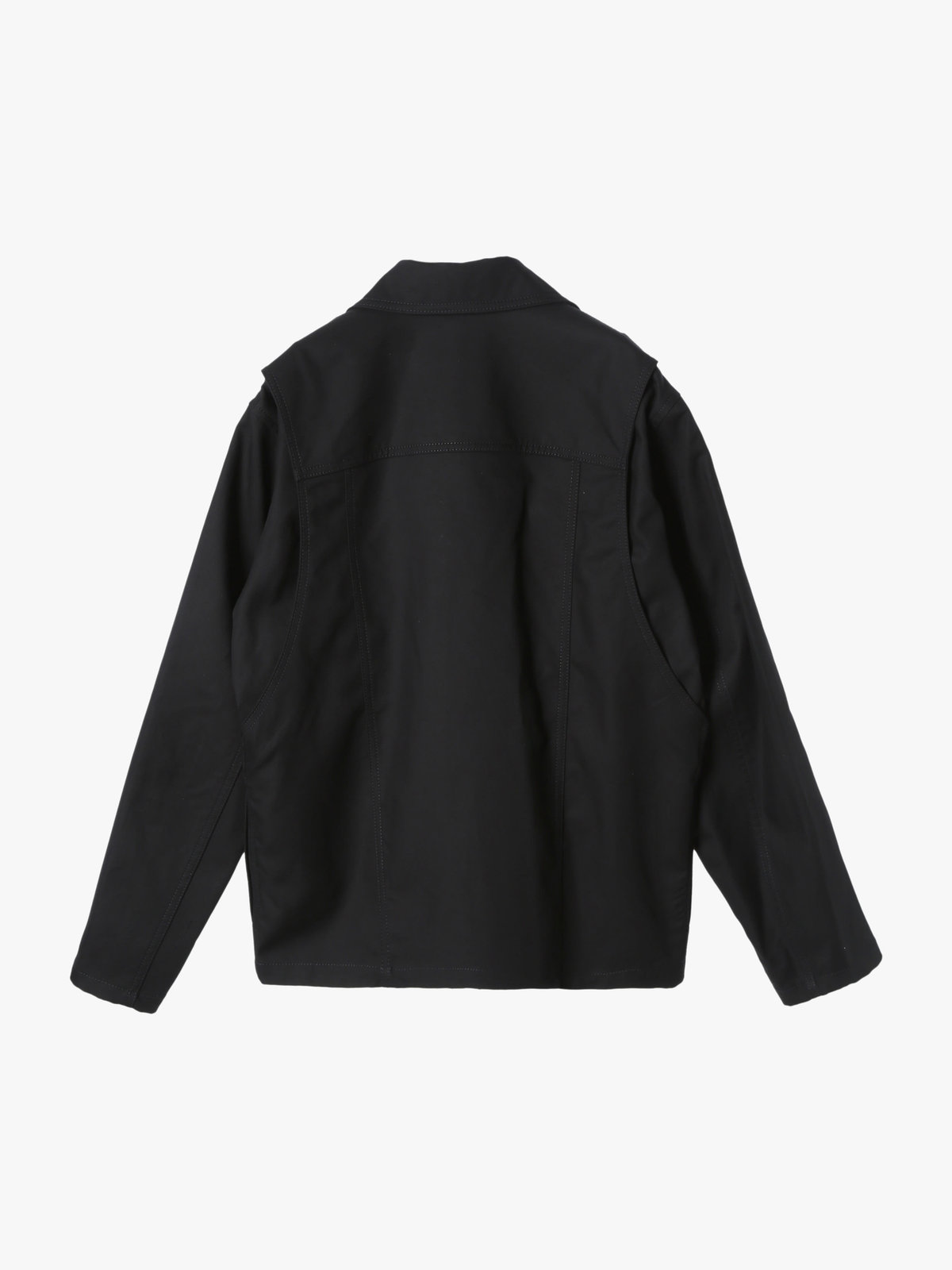 HOMME メンズ メンズ コットン オーバーシャツ ブラック