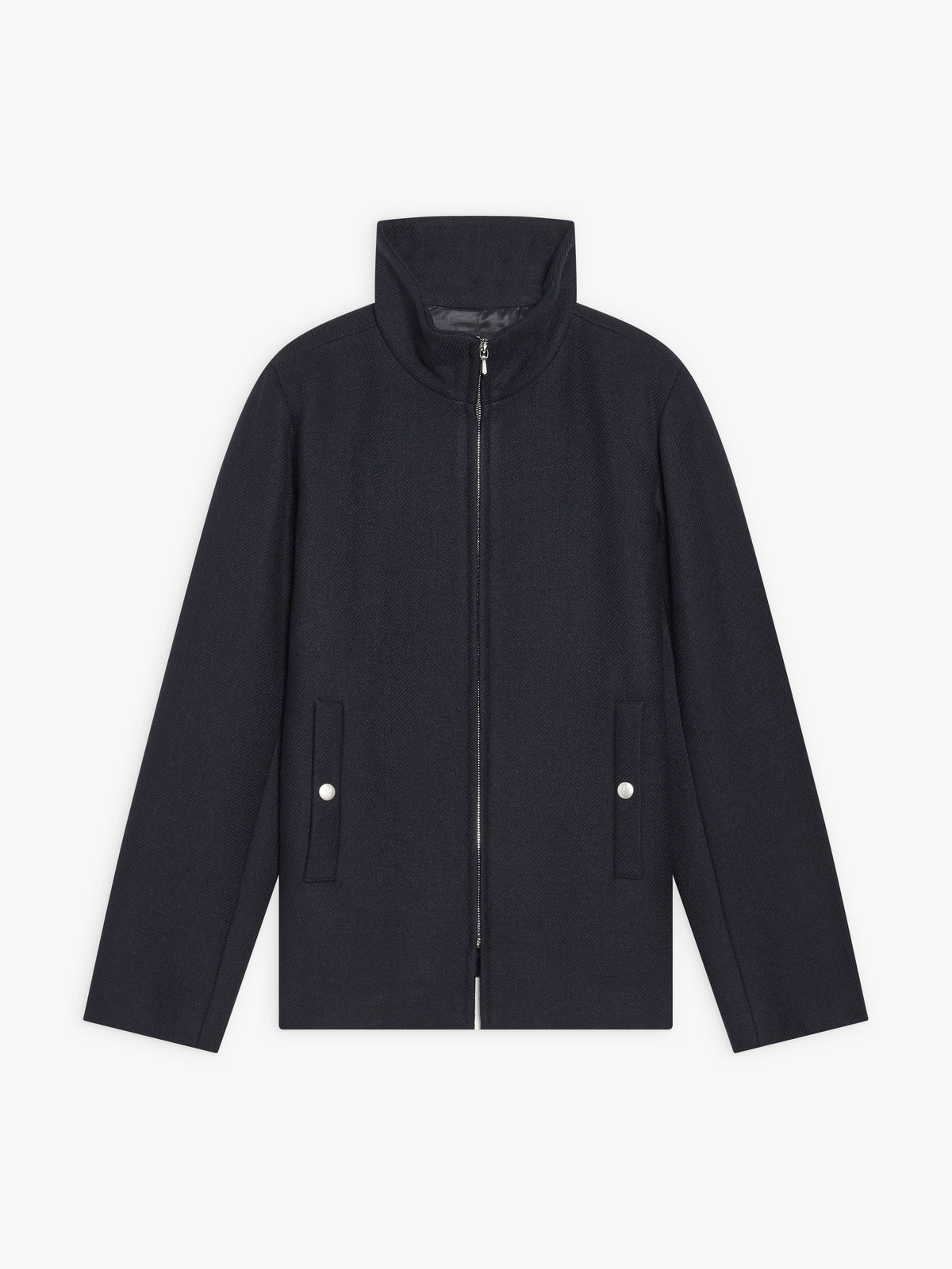 FEMME ウィメンズ 【Outlet】ウール スタンドカラージャケット "Olympe" ブルー系その他