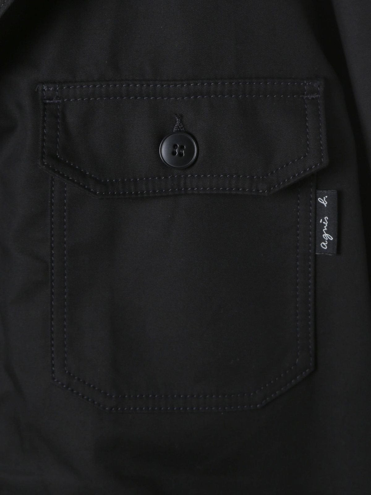 HOMME メンズ メンズ コットン オーバーシャツ ブラック