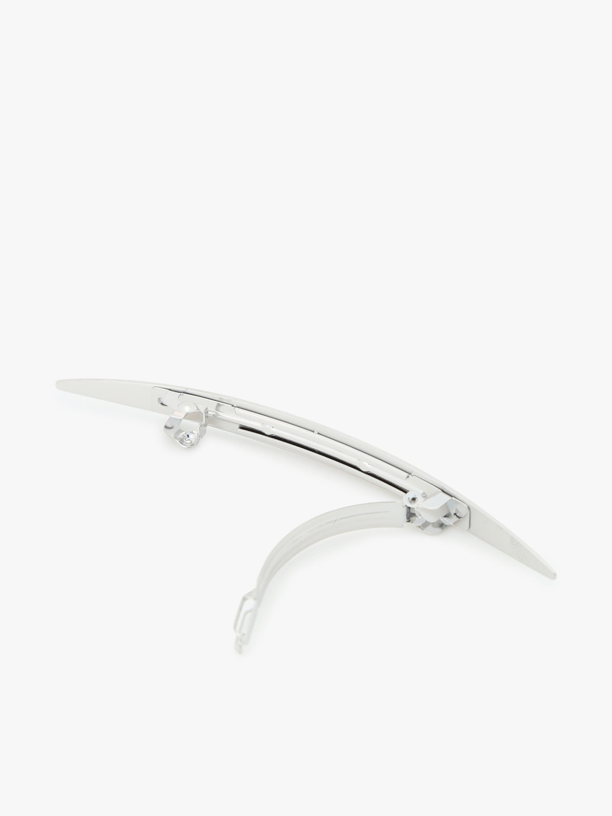 To b. by agnès b. 【Outlet】ロゴ バレッタ シルバー