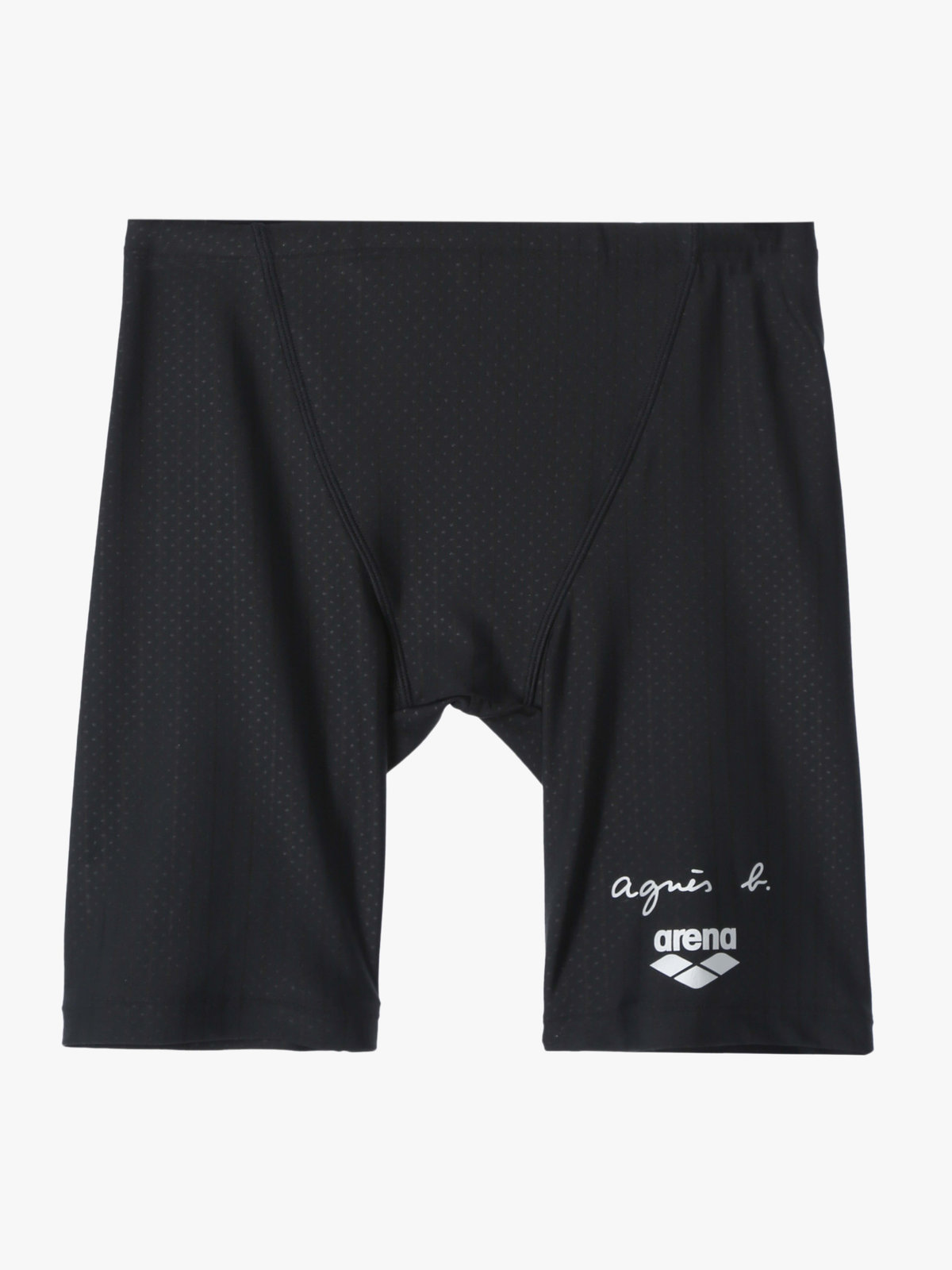 HOMME メンズ agnes b. x arena メンズ ハーフレッグスパッツ スイムウェア ブラック