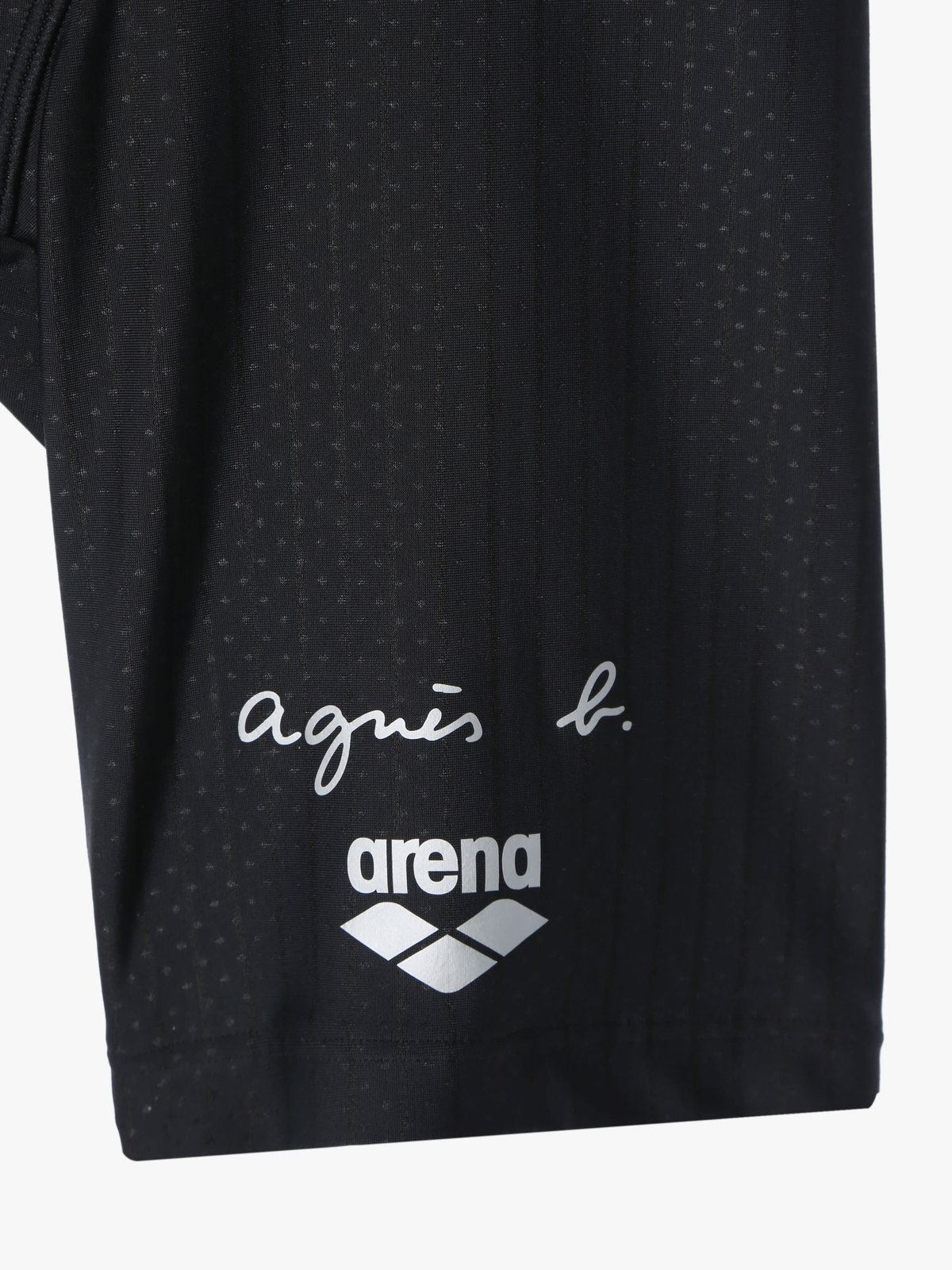 HOMME メンズ agnes b. x arena メンズ ハーフレッグスパッツ スイムウェア ブラック