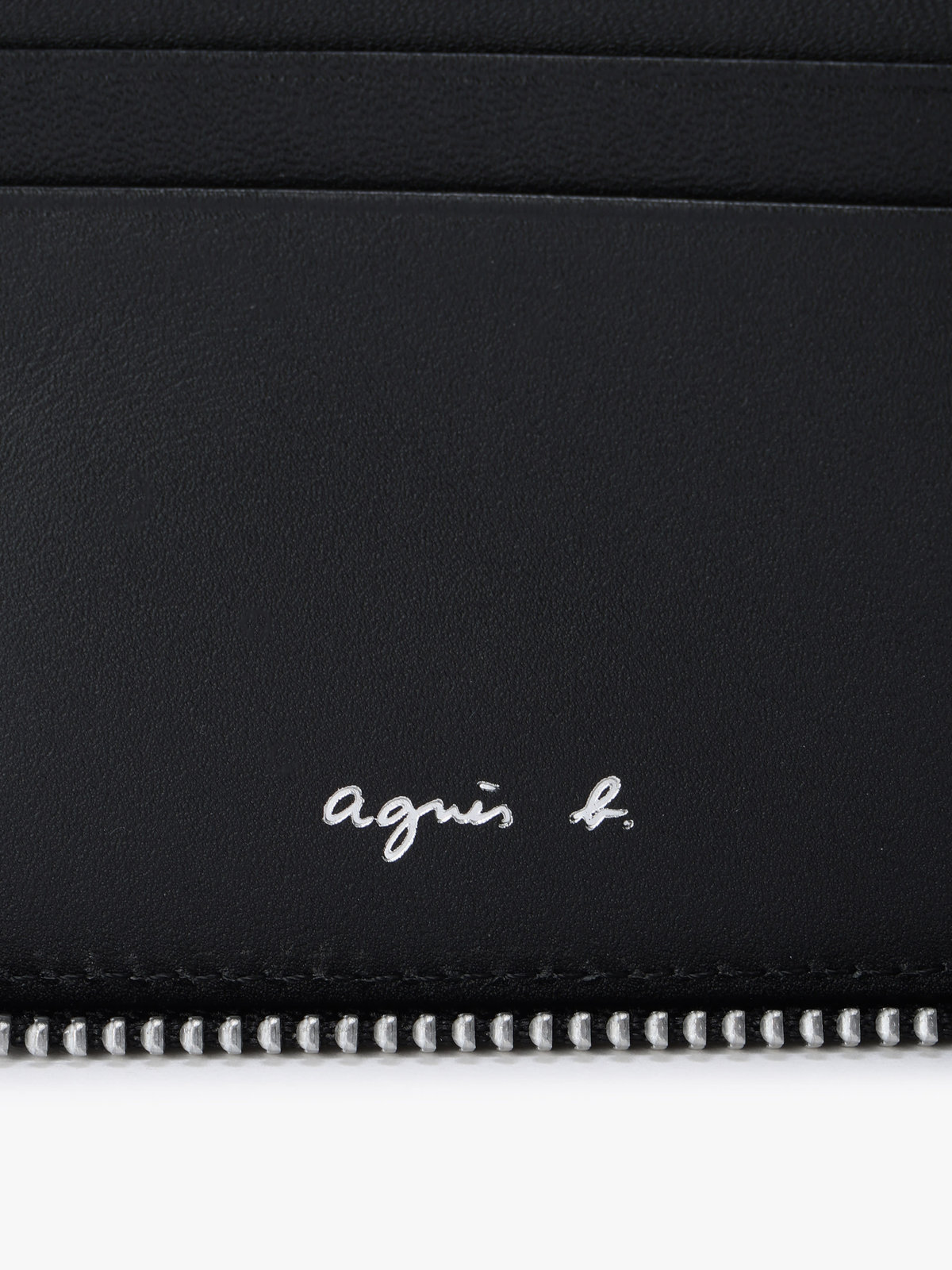 VOYAGE メンズ バッグ＆ウォレット 【Outlet】フォトプリント レザー ラウンドジップ 二つ折り  ウォレット ZAH04A-01 ブラック