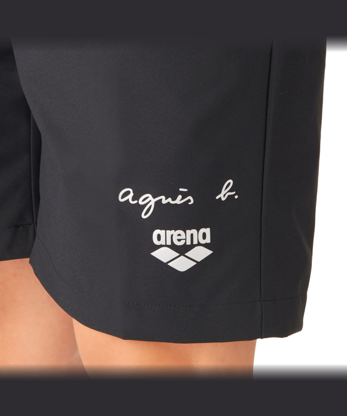 FEMME ウィメンズ agnes b. x arena ショートパンツ ブラック