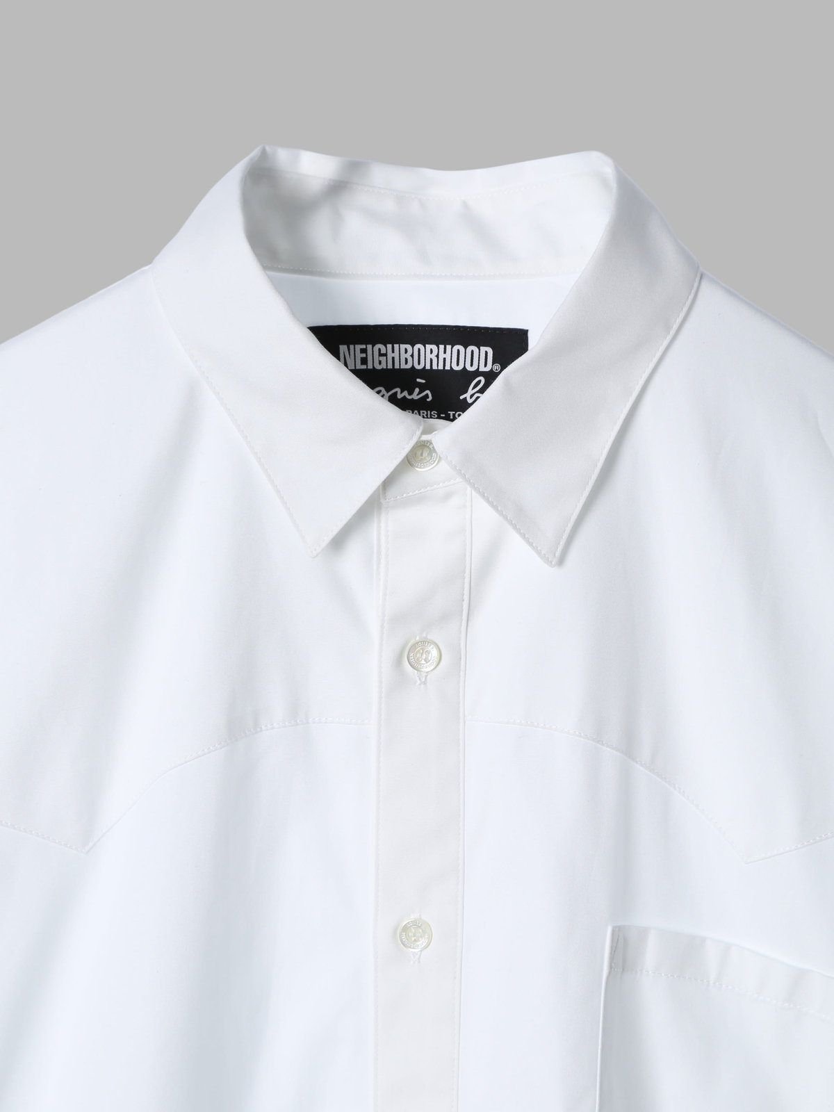 HOMME メンズ agnes b. x NH ウェスタンシャツ ホワイト