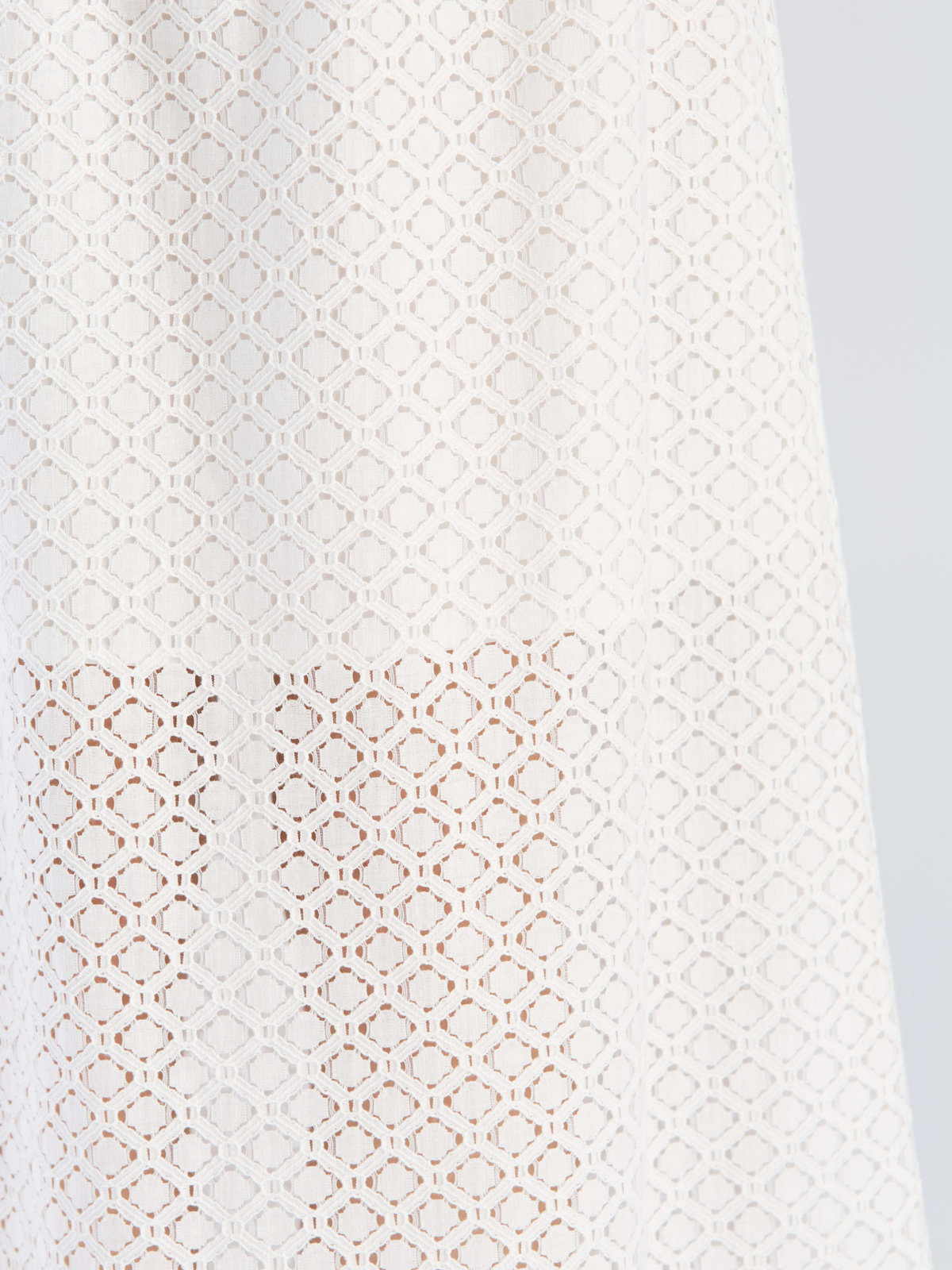 To b. by agnès b. 【Outlet】オプティカルレーススカート ホワイト