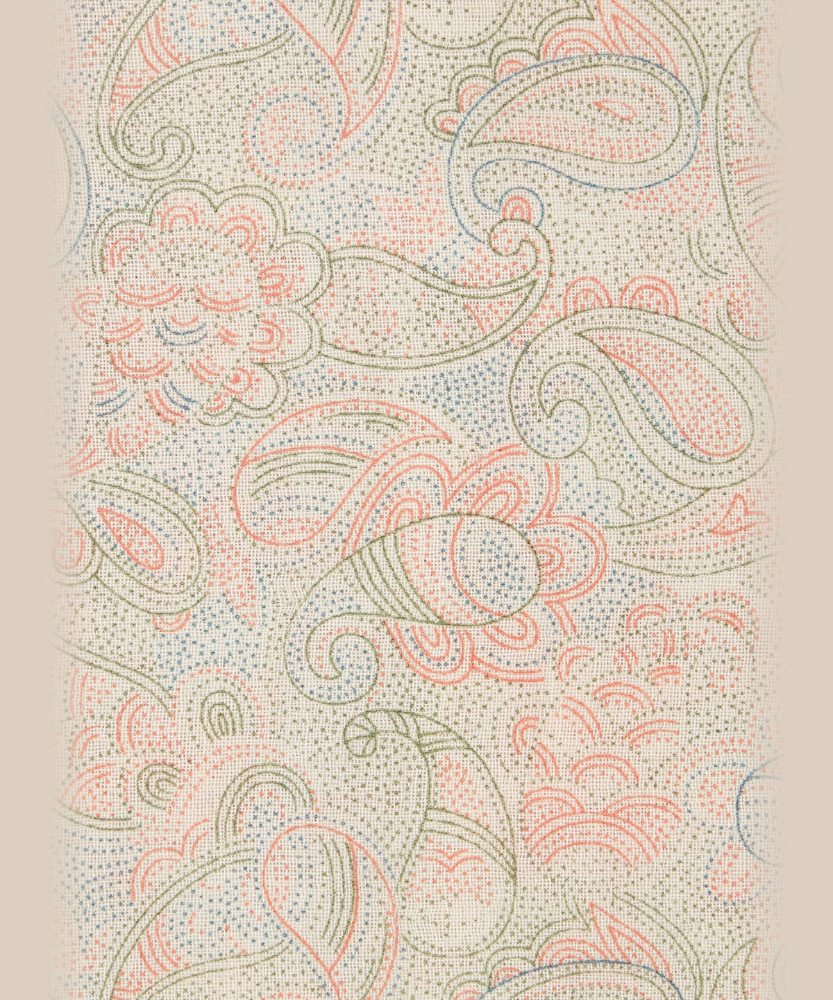 FEMME ウィメンズ ペイズリー コットン ストール "Sabine" レッド