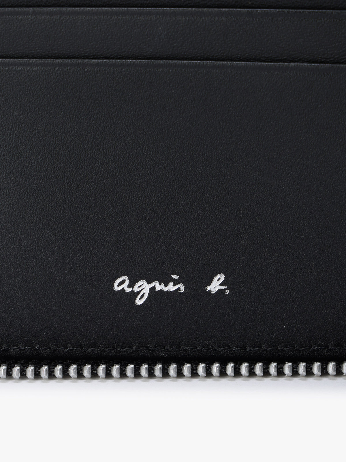 VOYAGE メンズ バッグ＆ウォレット 【Outlet】フォトプリント レザー ラウンドジップ 二つ折り  ウォレット ZAH04A-01 ブラック